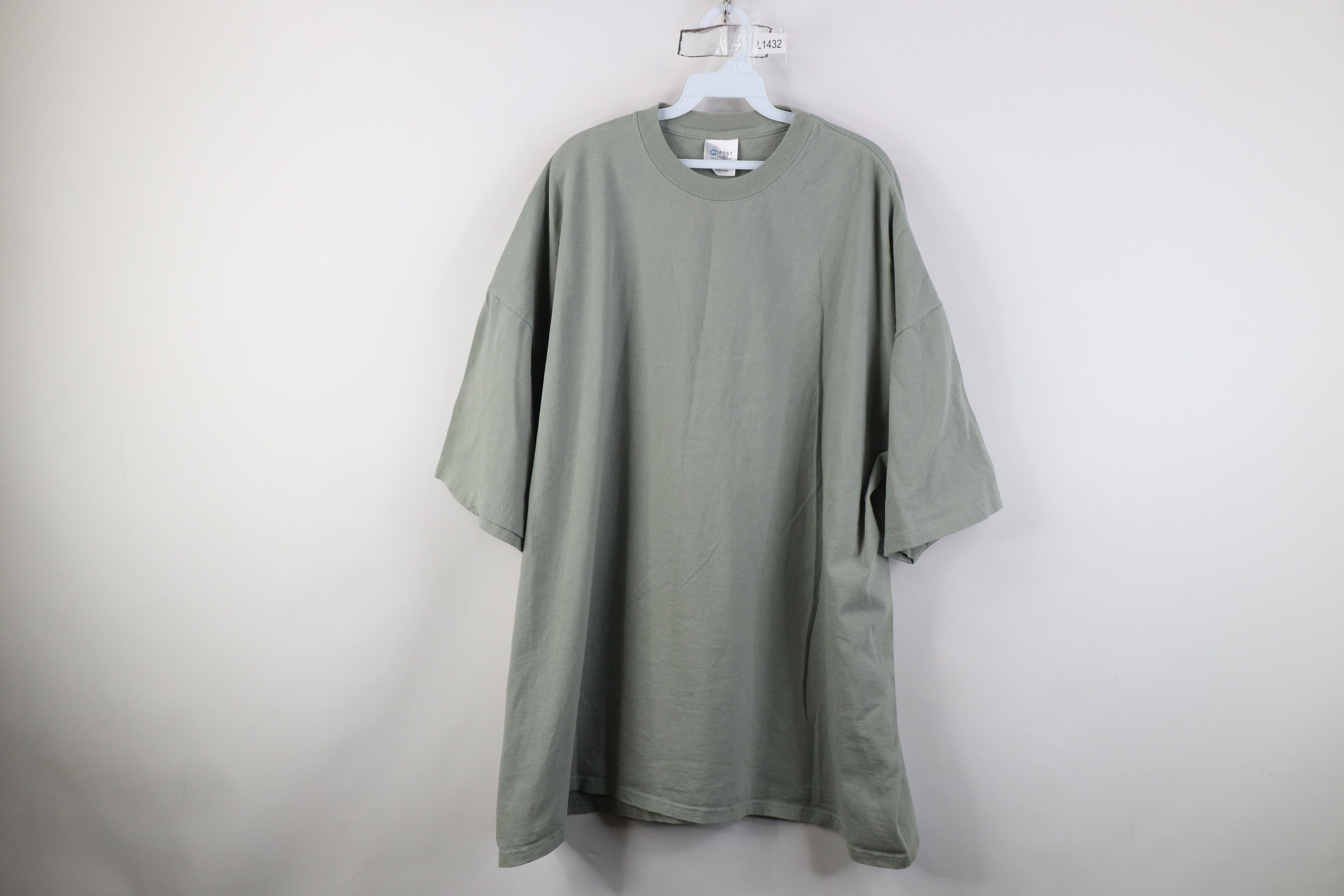 Vintage Vintage 90s Y2K Streetwear Cotton T-Shirt Light Green Size US XXL / EU 58 / 5 - 1 Thumbnail
