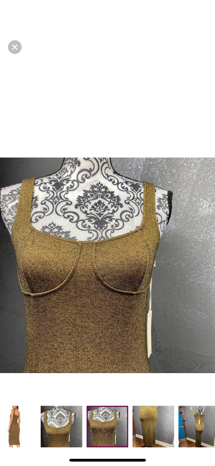 Other CAPULET Lola Bustier Bodycon Dress-brown Size M / US 6-8 / IT 42-44 - 4 Thumbnail