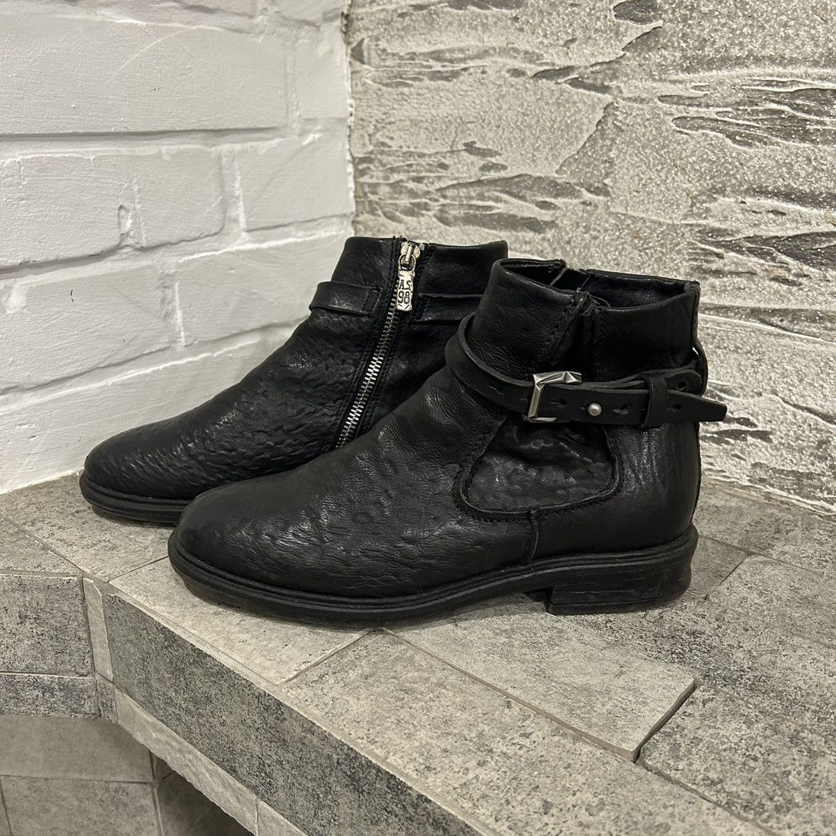 A.S.98 A.S. 98 Avant Garde Distressed Ankle Boots Guidi Style Size US 7 / IT 37 - 8 Thumbnail