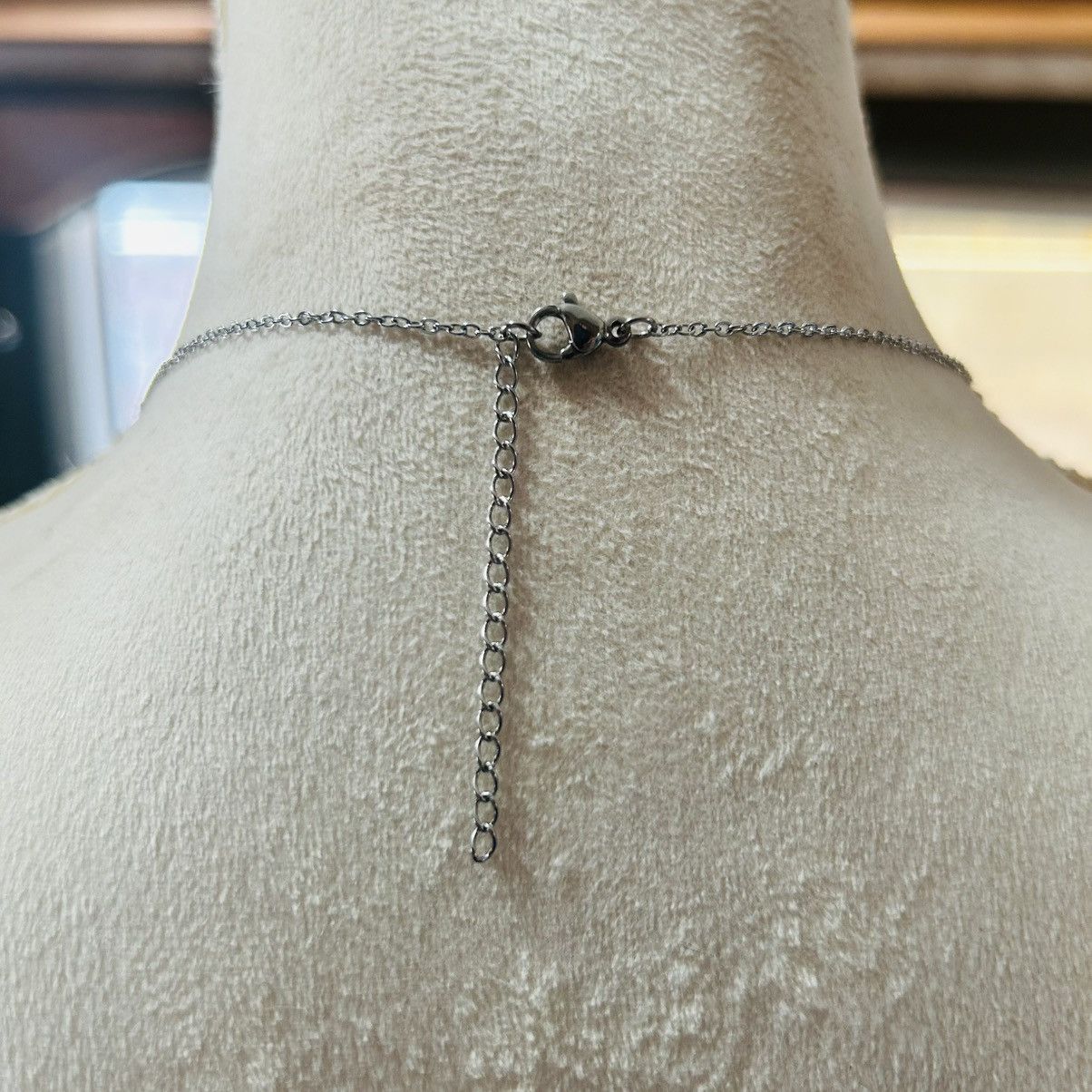 Handmade Handcrafted vintage faceted dome jet black glass necklace Size ONE SIZE - 4 Thumbnail