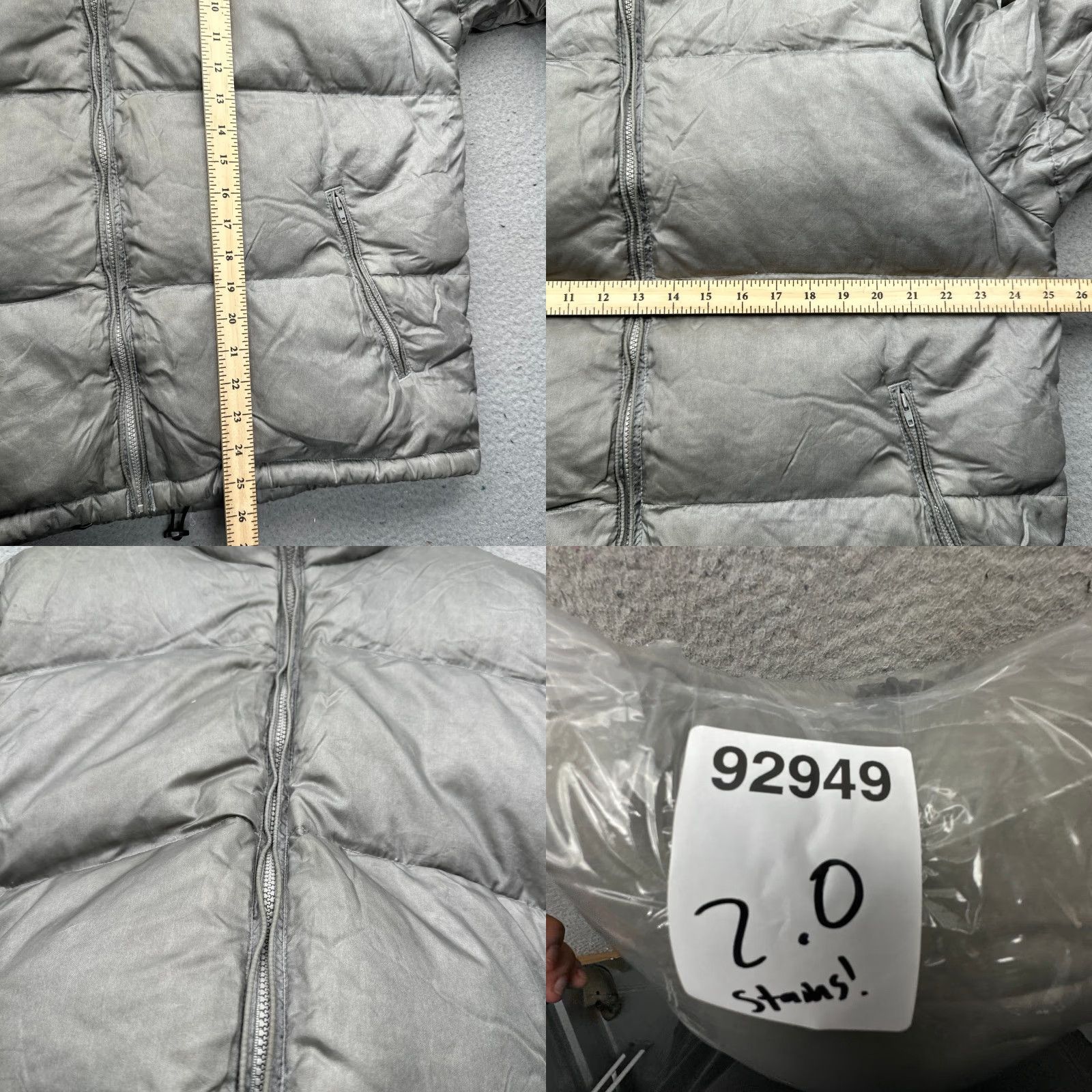 Calvin Klein VINTAGE Calvin Klein Puffer Jacket Gray Mens XL Size US XL / EU 56 / 4 - 9 Thumbnail