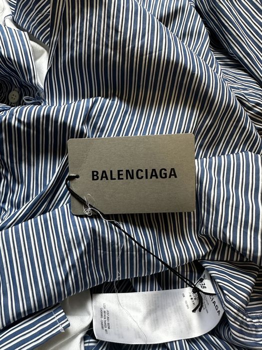 Balenciaga Balenciaga Destroyed Shirt Hybrid Tee Shirt | Grailed