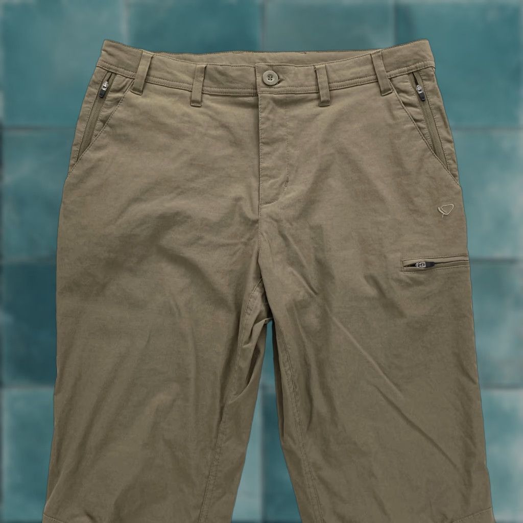 Thrasher Brasher Mens 34x31 Olive Green Stretch Walking Trousers Hiking Outdoor Pants Regular Khakis Pockets Zip Pocket Stretch Size US 34 / EU 50 - 1 Thumbnail