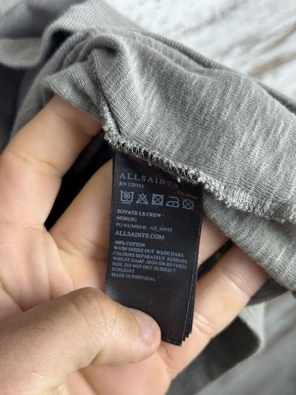 Allsaints × Vintage Mens Vintage AllSaints Longsleeve T-shirt avant garde Size US M / EU 48-50 / 2 - 7 Thumbnail