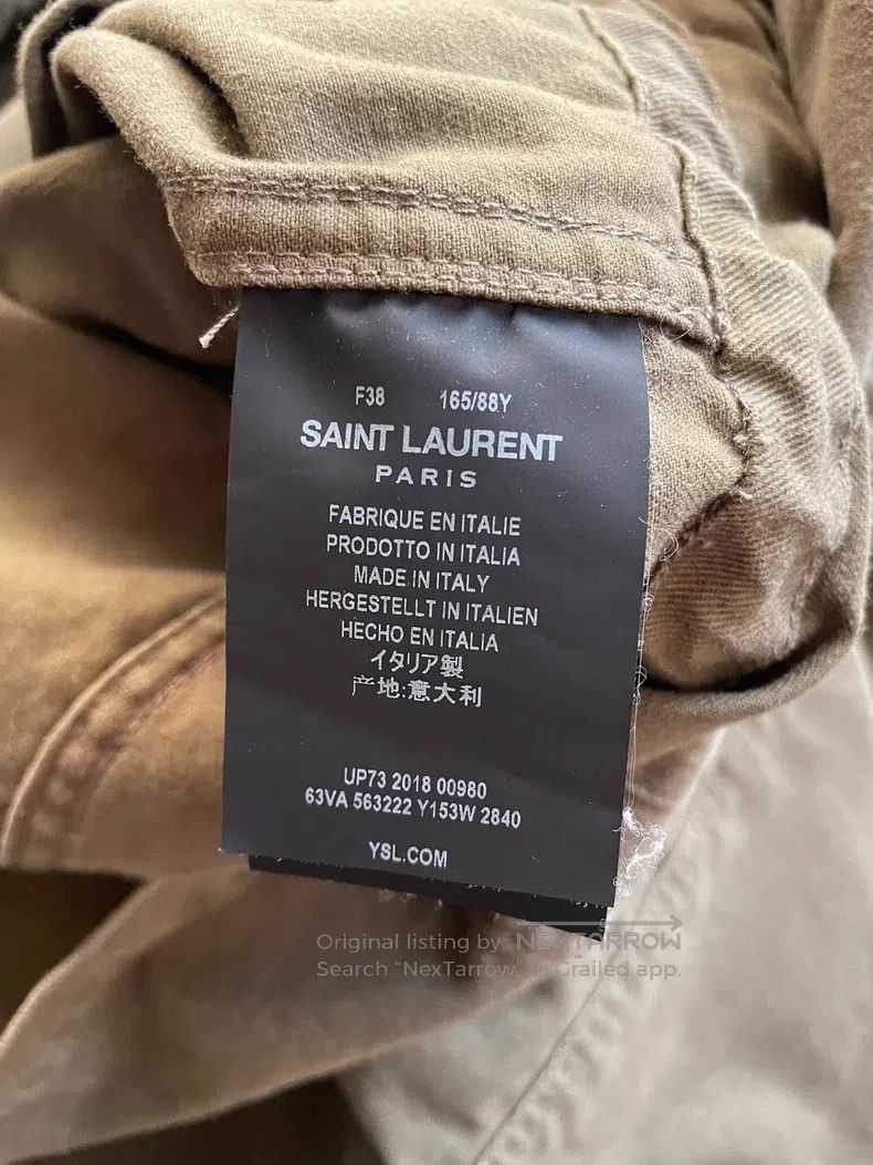 Saint Laurent Paris Saint Laurent Paris Military Green Gold Thread Court Embro Size XS / US 0-2 / IT 36-38 - 9 Thumbnail