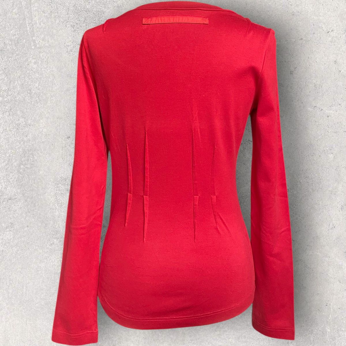 Prada Vintage 00’ Tech Stretch Dart Scoop Neck Blouse Size S / US 4 / IT 40 - 7 Thumbnail