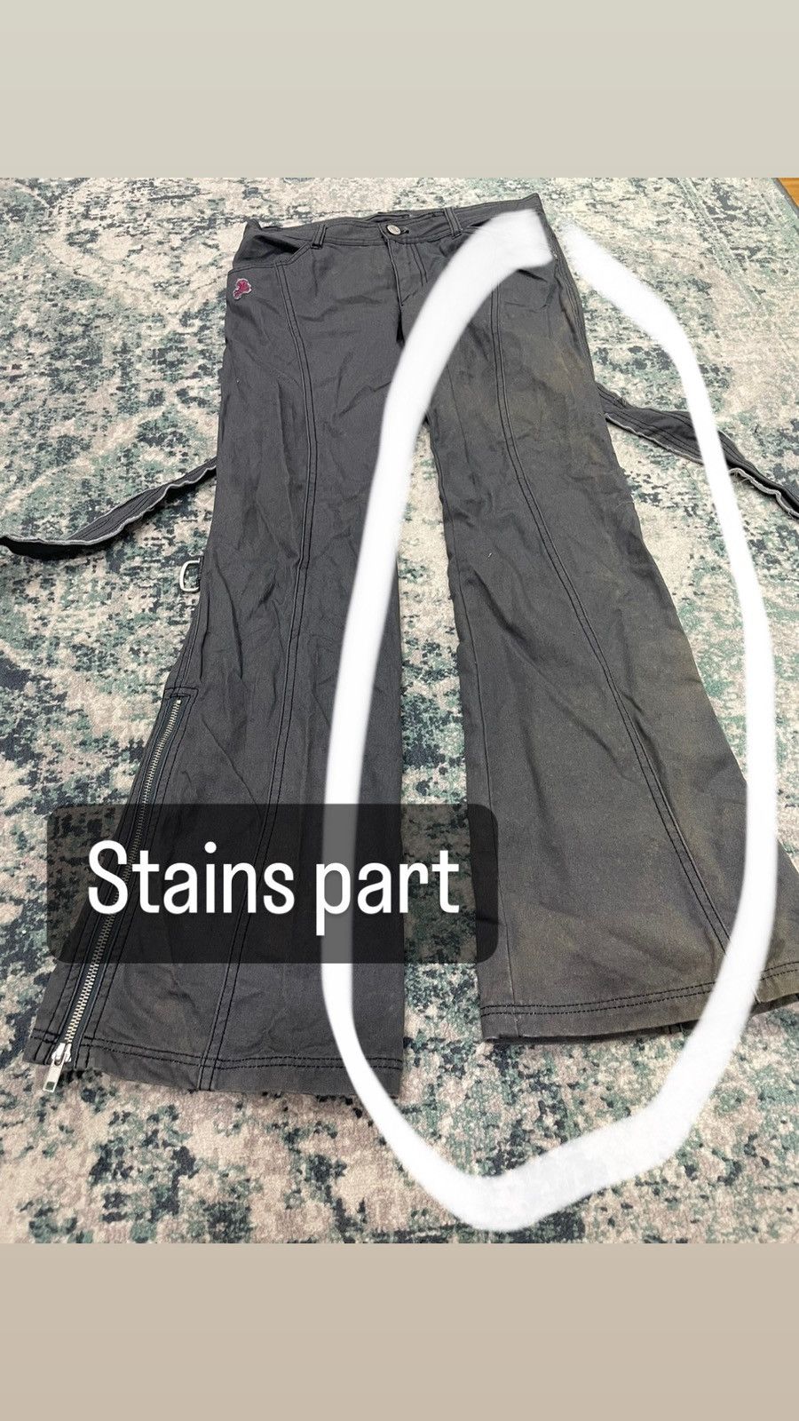 20471120 Algonquins Seditionaries Bondage Pants Flared Size US 29 - 5 Thumbnail
