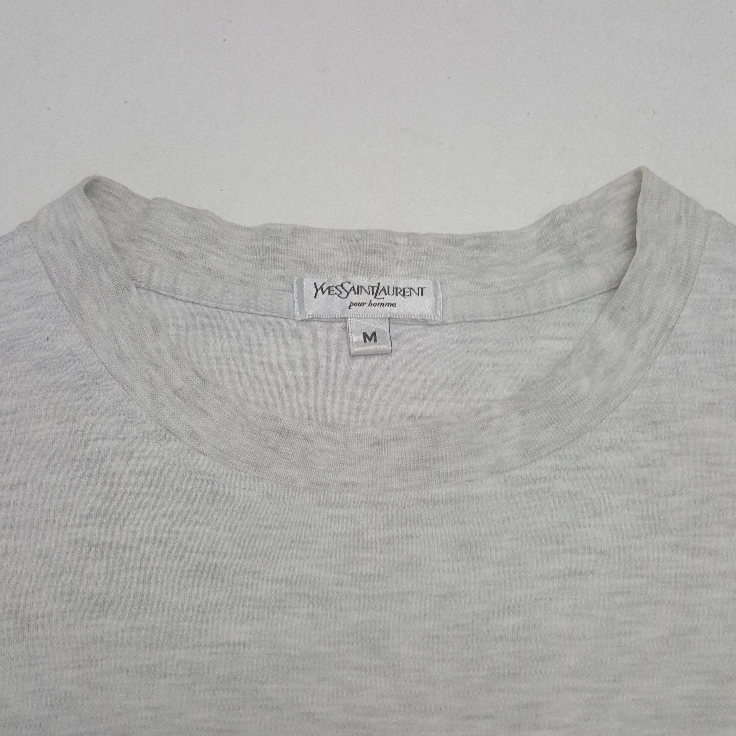 Vintage × Yves Saint Laurent Vintage Yves Saint Laurent Italian Brand Plain Tshirt Size US L / EU 52-54 / 3 - 6 Thumbnail