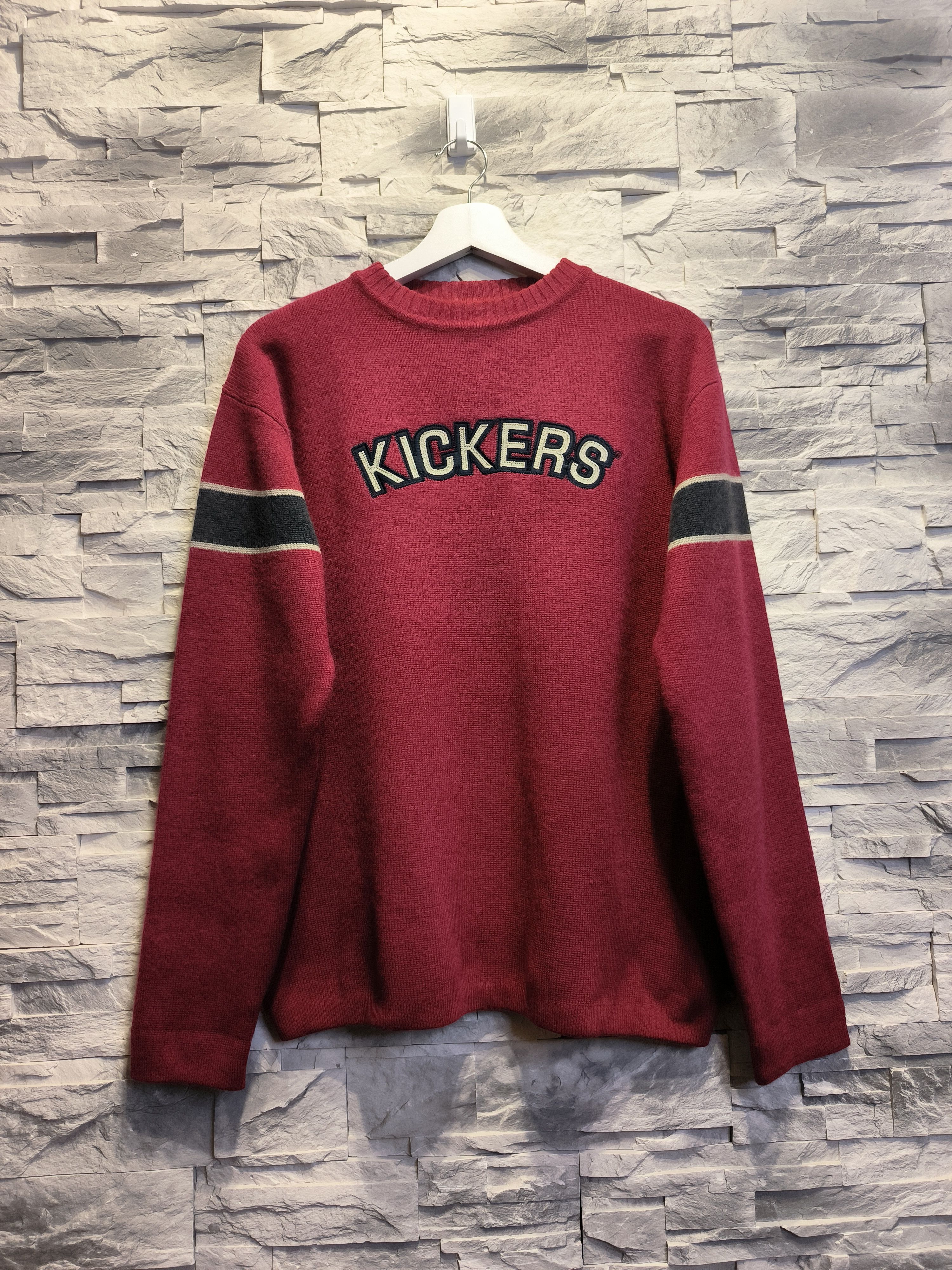 Kickers × Vintage Kickers Vintage Sweatshirt Wool Big Logo Sweater Crewneck Size US M / EU 48-50 / 2 - 1 Thumbnail