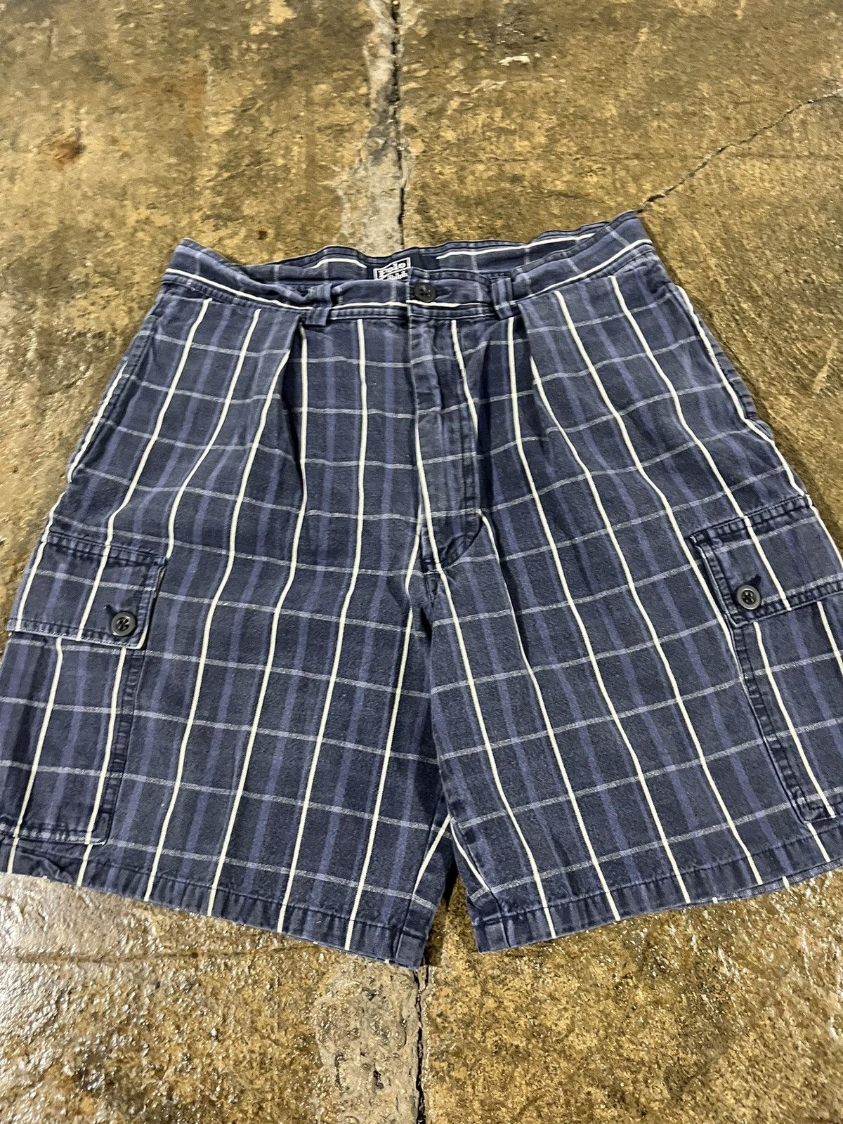Polo Ralph Lauren × Vintage Crazy Polo Ralph Lauren Plaid Cargo Shorts Essential Skater Size US 31 - 4 Thumbnail