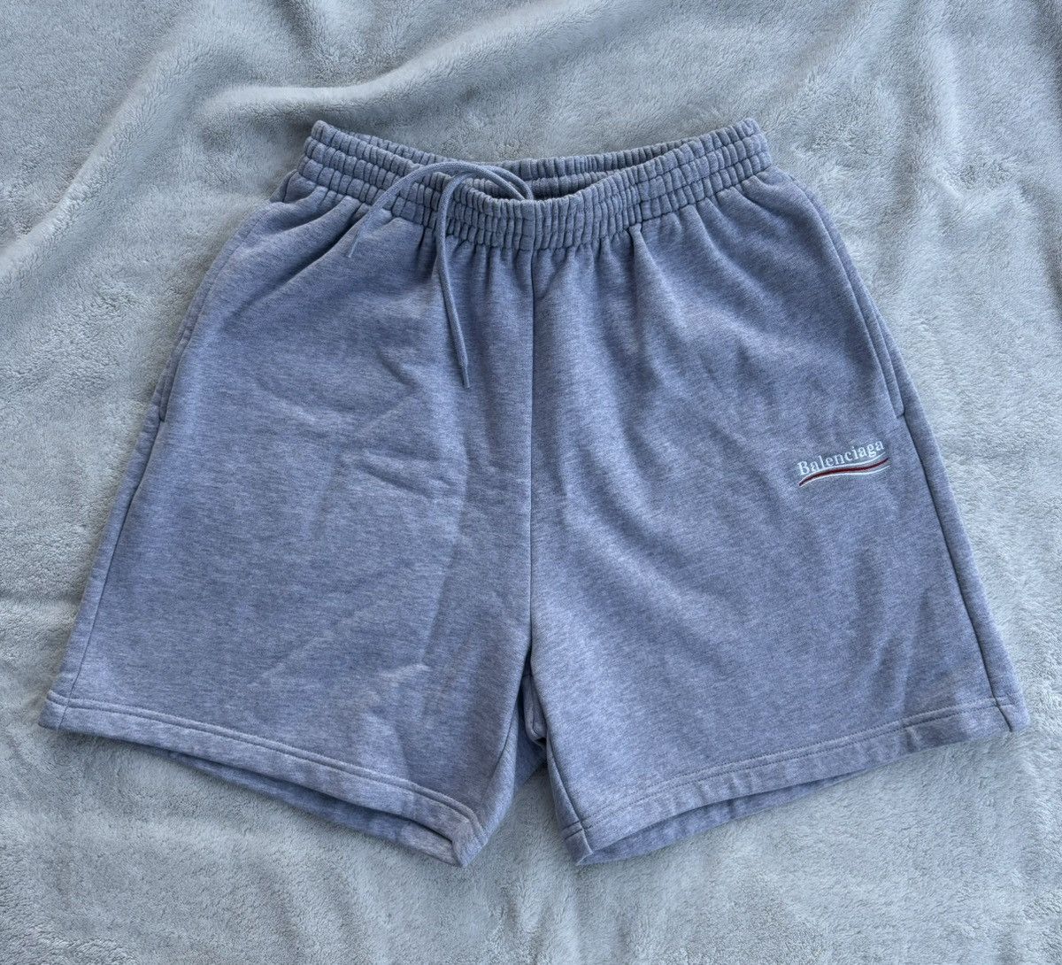Balenciaga Balenciaga Grey Campaign Cotton Sweat Shorts Size US 30 / EU 46 - 1 Thumbnail