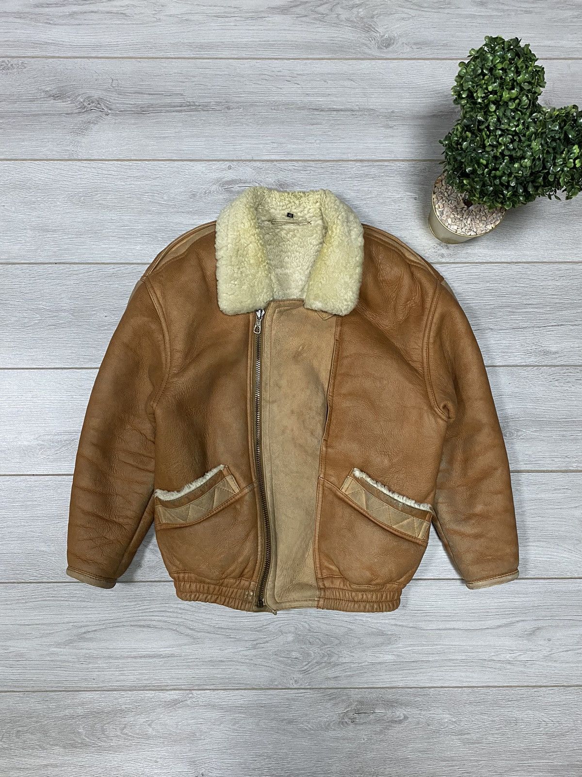 Other SHEEPSKIN COAT LEATHER TYPE B-3 AVIATION JACKET Size US M / EU 48-50 / 2 - 5 Thumbnail