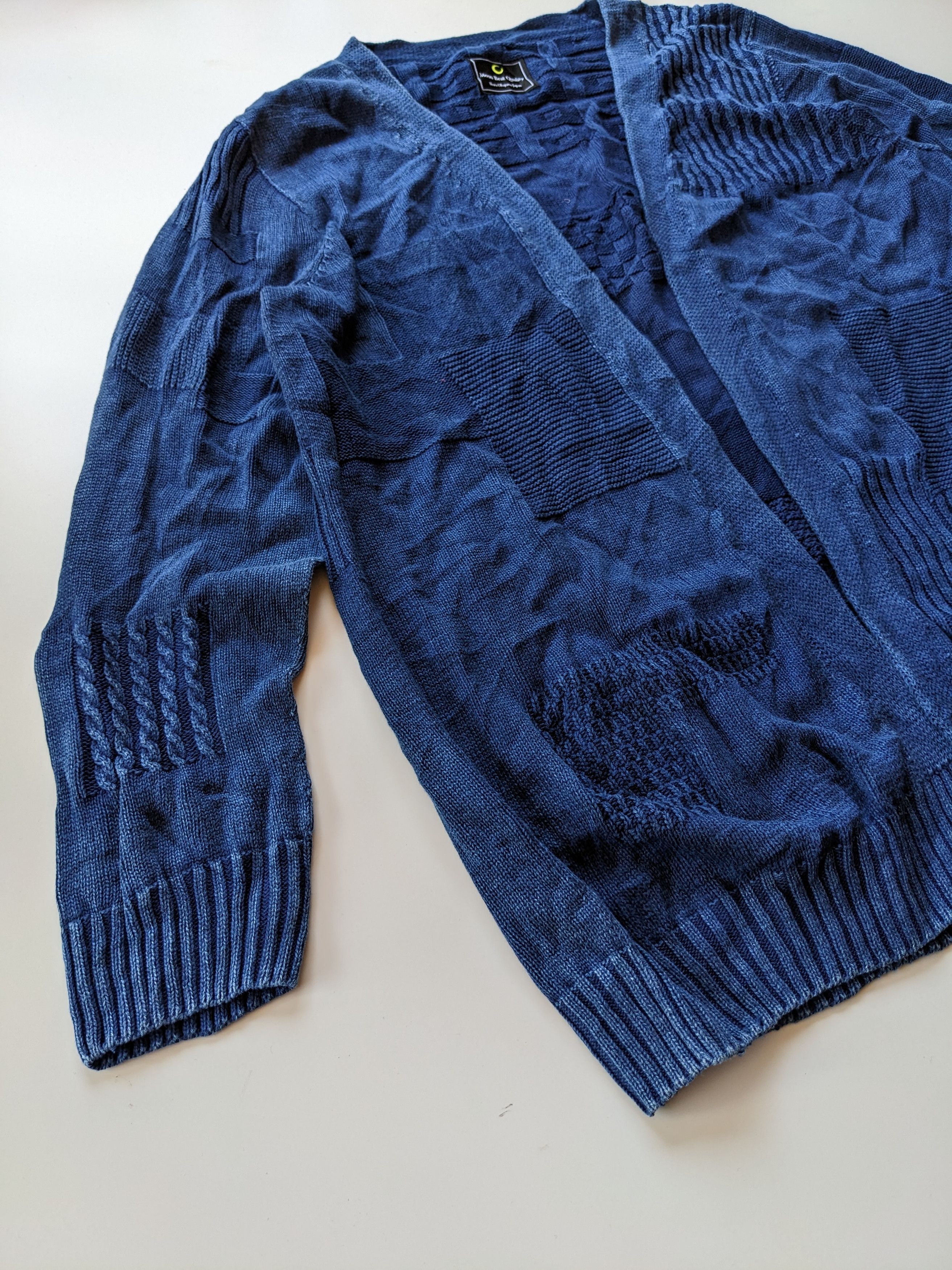 Indigo × Japanese Brand Moon Beat Clothing indigo cardigan Size US M / EU 48-50 / 2 - 2 Thumbnail
