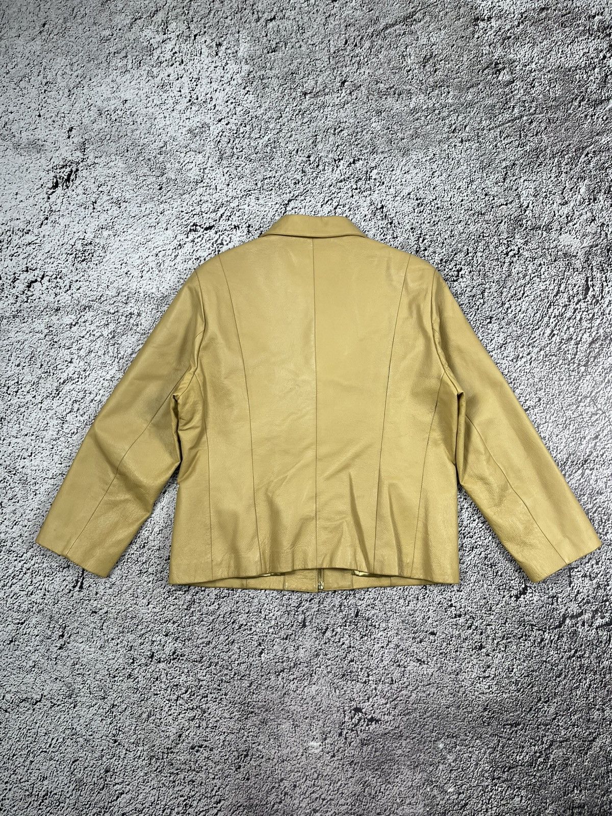 Leather Vintage Y2K Leather baggy jacket avant garde luxury coat Size M / US 6-8 / IT 42-44 - 4 Thumbnail