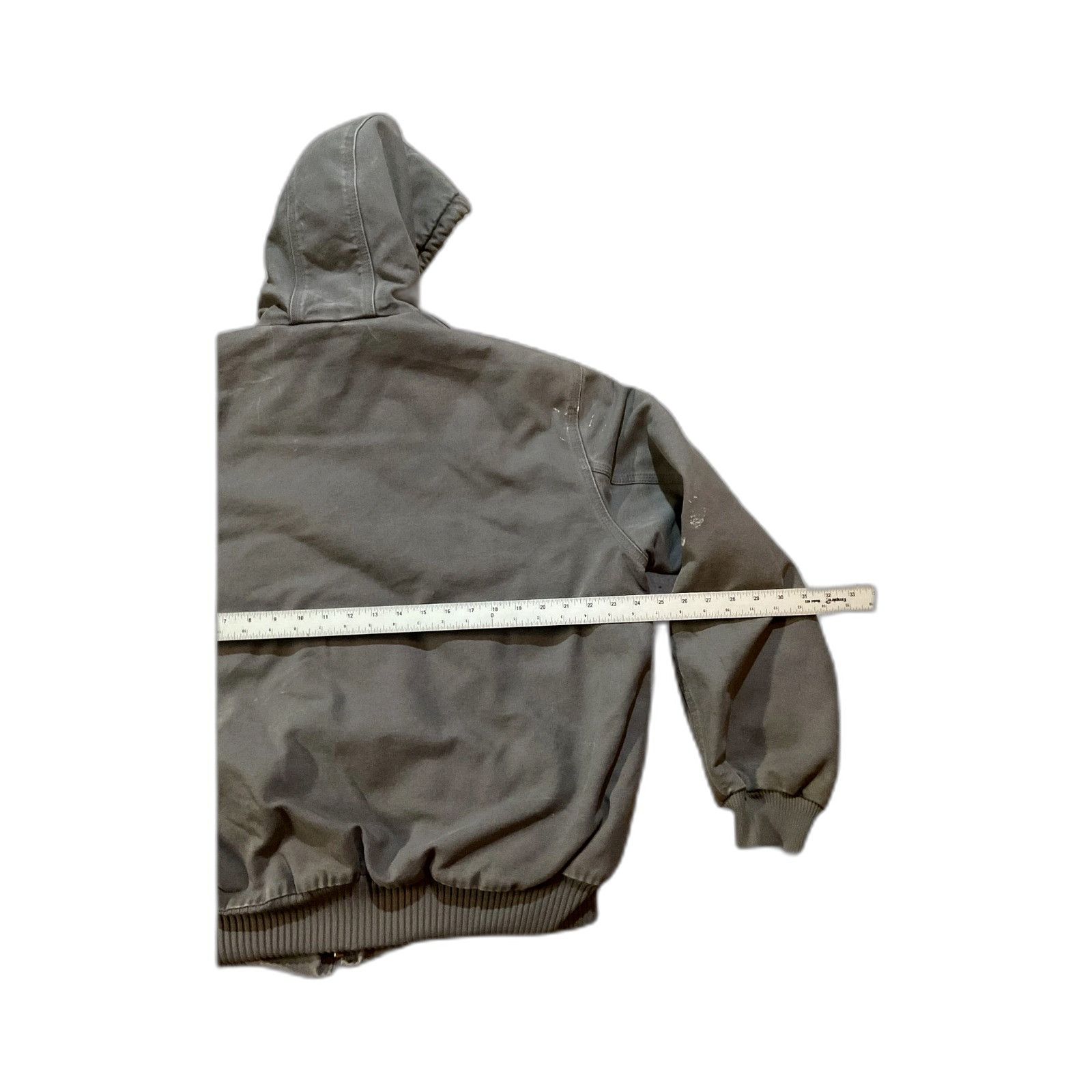 Carhartt VTG Carhartt J140-GVL Jacket Large Gray Hooded Union Made US Size US L / EU 52-54 / 3 - 3 Thumbnail