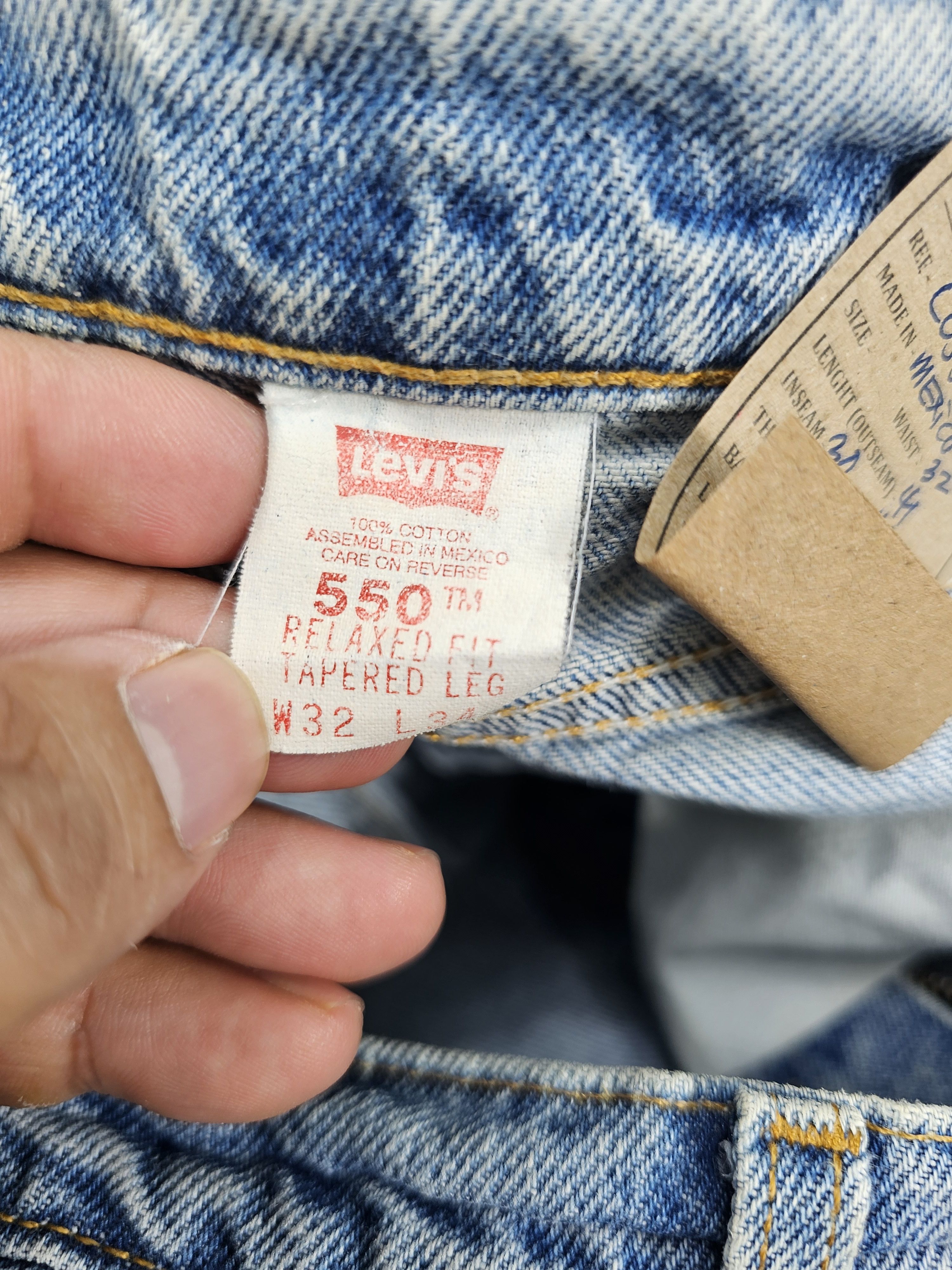 Levi's Vintage Clothing Vtg LEVIS 550 Tapered Leg Faded Jeans L0556 Size 32X30 Size US 32 / EU 48 - 11 Thumbnail