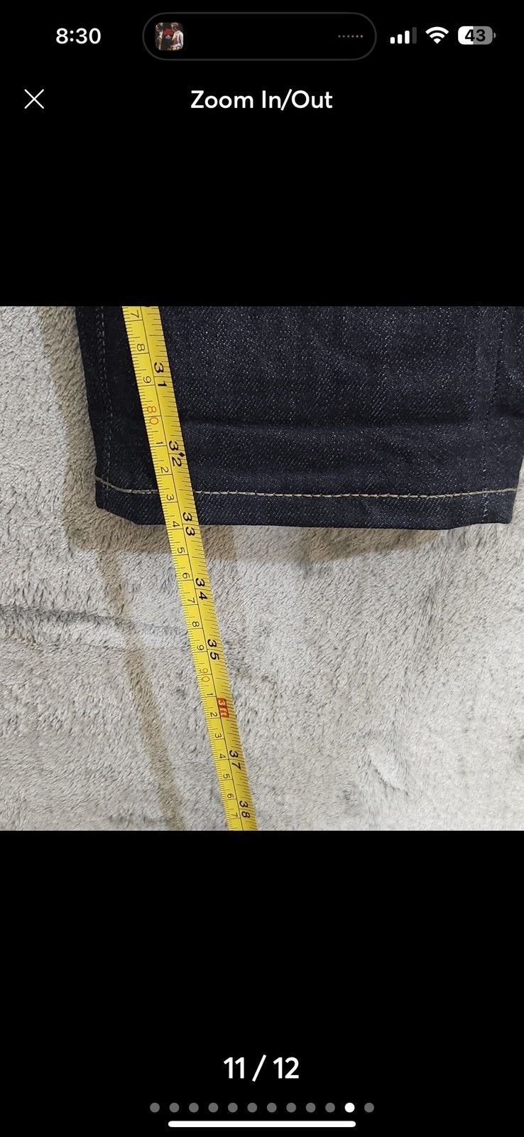 Uniqlo × Vintage Uniqlo Skinny Fit Red Line Selvedge Jeans – (Fits 32x33) Size US 32 / EU 48 - 11 Thumbnail