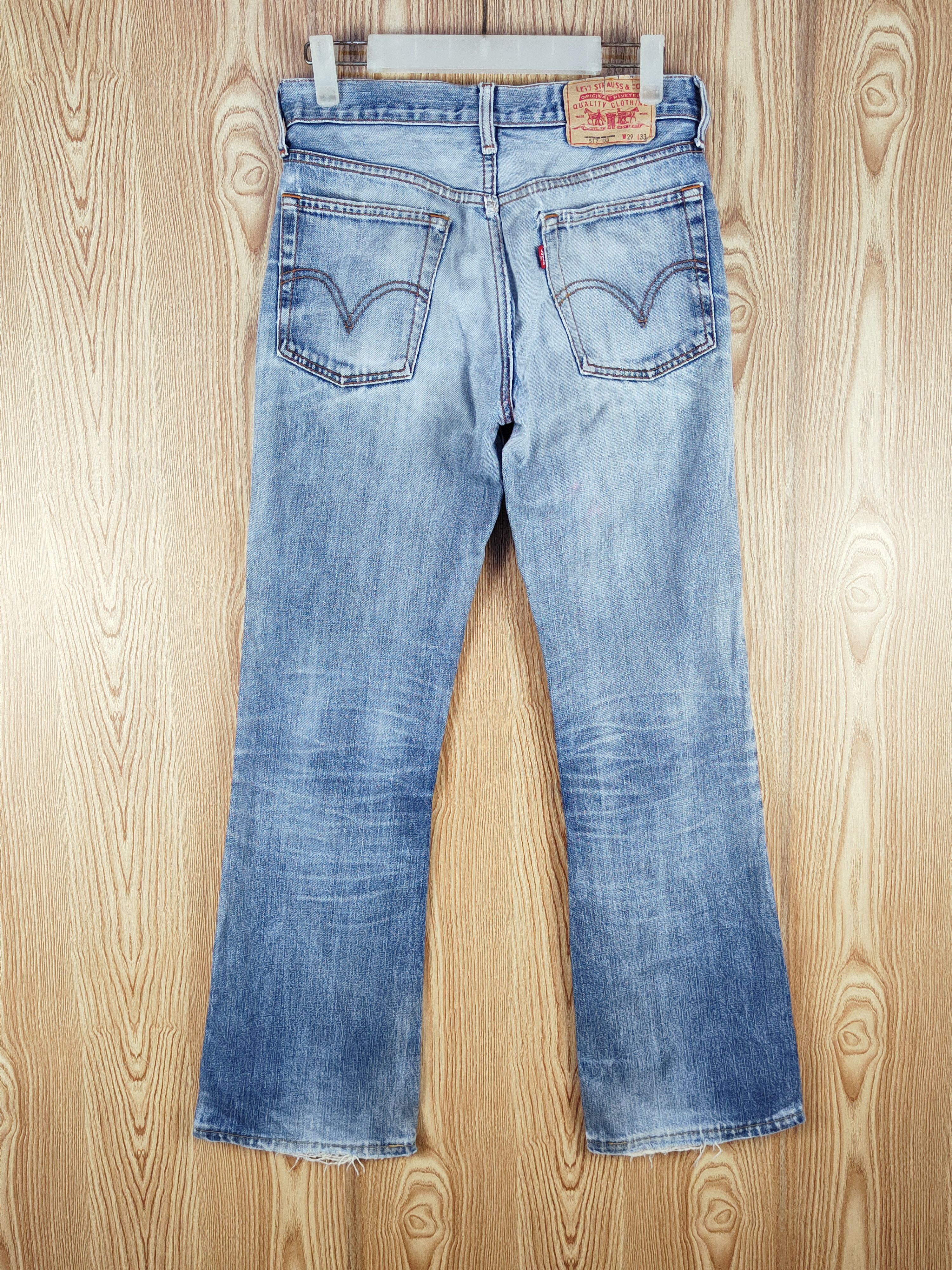 Levi's 517 Levi's Blue Distressed Ripped Jeans #S2712 Size US 29 - 7 Thumbnail