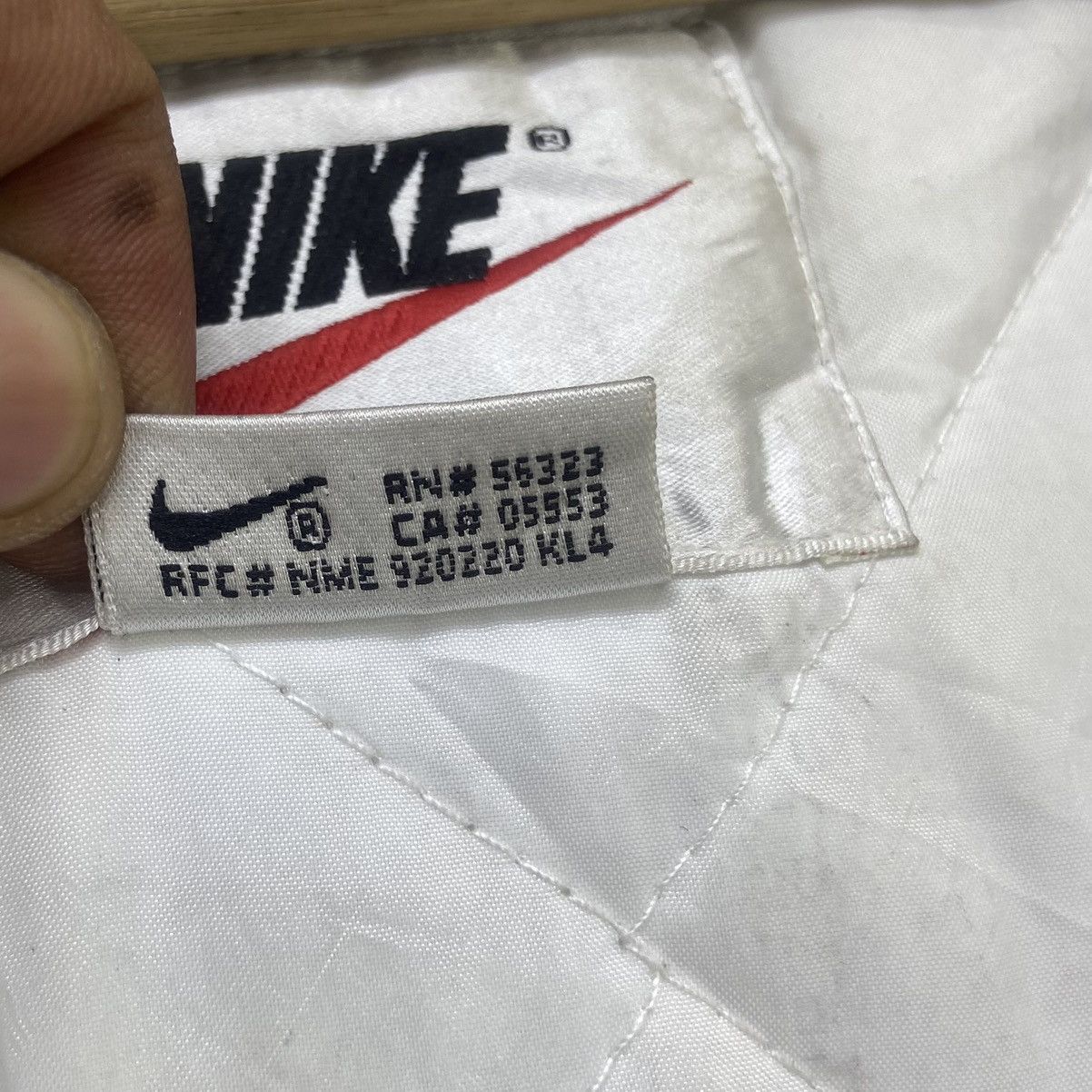 Nike Vintage Nike Swoosh Big Logo Jacket Size US XL / EU 56 / 4 - 22 Thumbnail