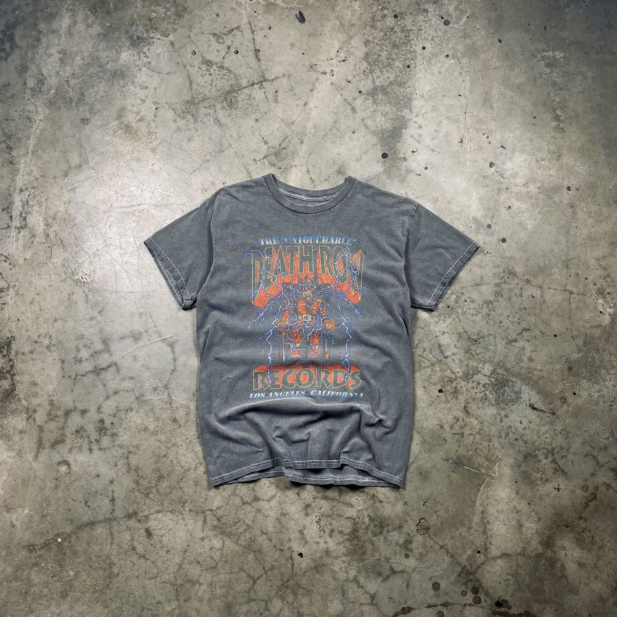 Death Row Records × Rap Tees y2k Death Row Records Overdyed Washed Tee Size US S / EU 44-46 / 1 - 1 Thumbnail