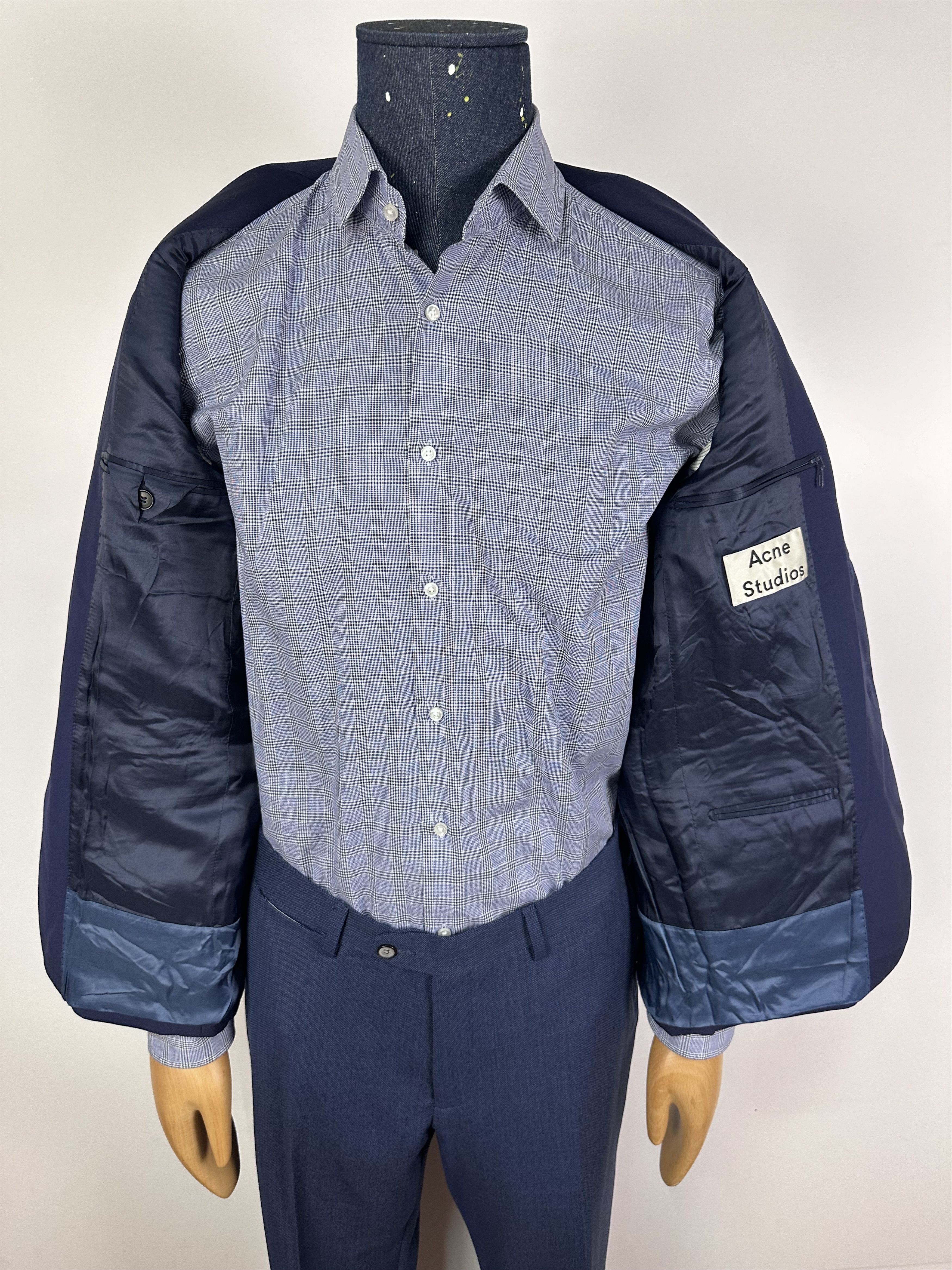 Acne Studios Acne Studios Drifter J PW MH Mens Blazer Jacket Blue Size 50 Size 50R - 8 Thumbnail