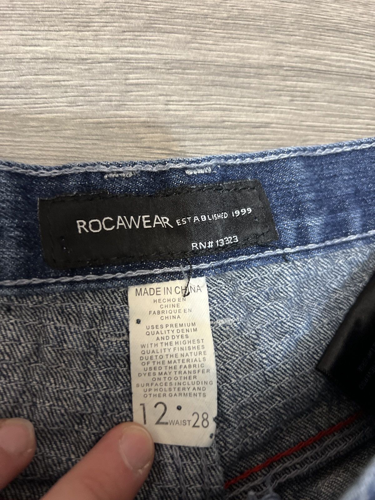 Rocawear × Vintage Crazy Y2K Rocawear patched Jean shorts jorts Size US 26 / EU 42 - 5 Thumbnail