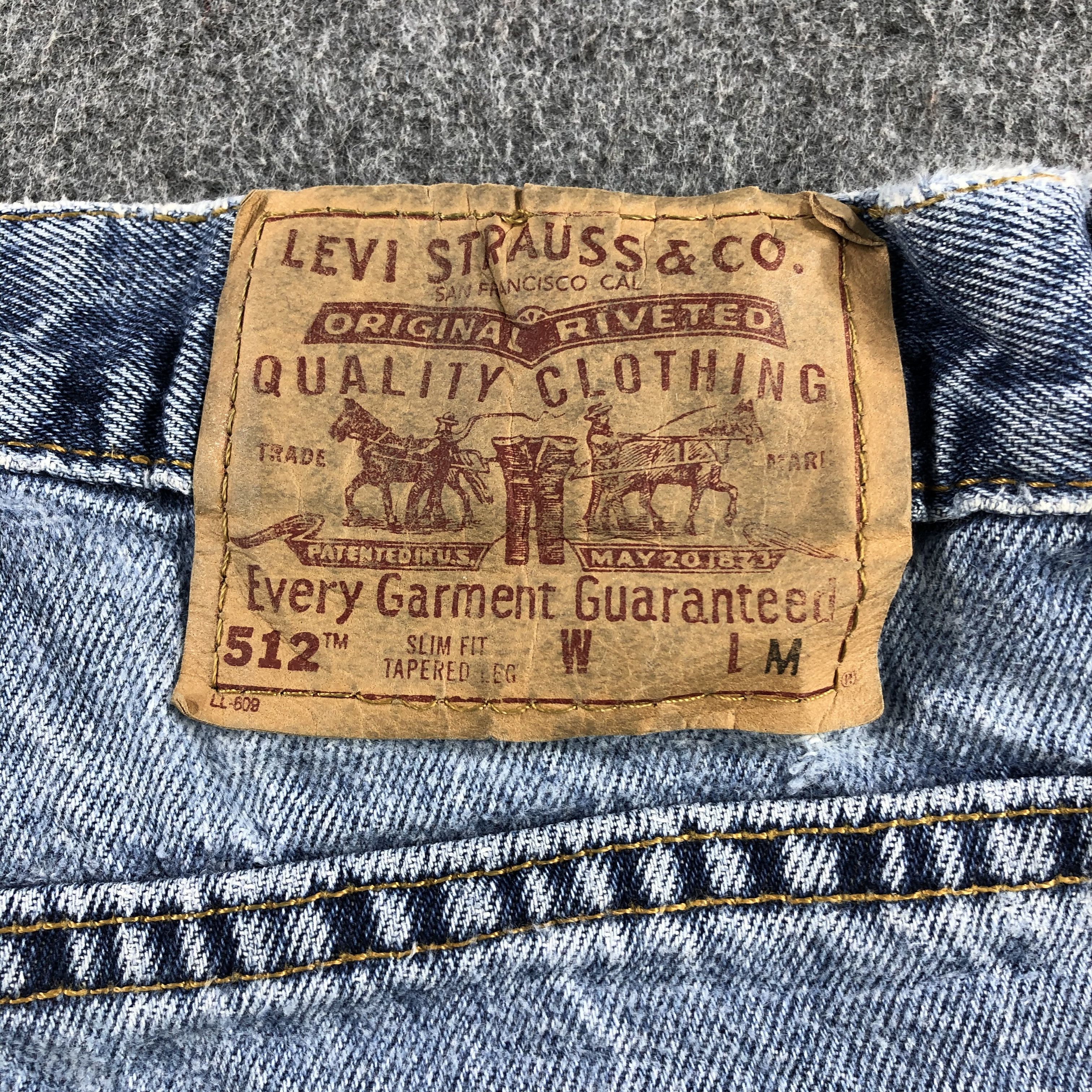 Levi's Vintage 90s Blue Wash Levis 512 Jeans-J2017 Size US 28 / EU 44 - 5 Thumbnail
