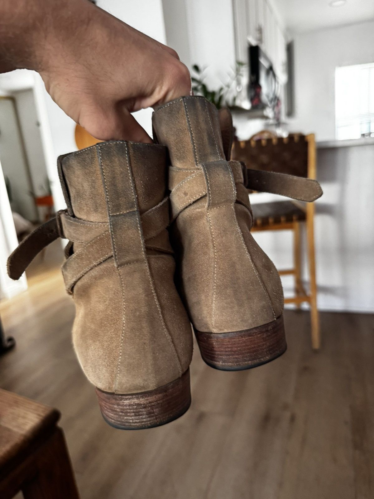 Saint Laurent Paris Sigaro Tan hedi jodphur wyatt Size US 9 / EU 42 - 5 Thumbnail