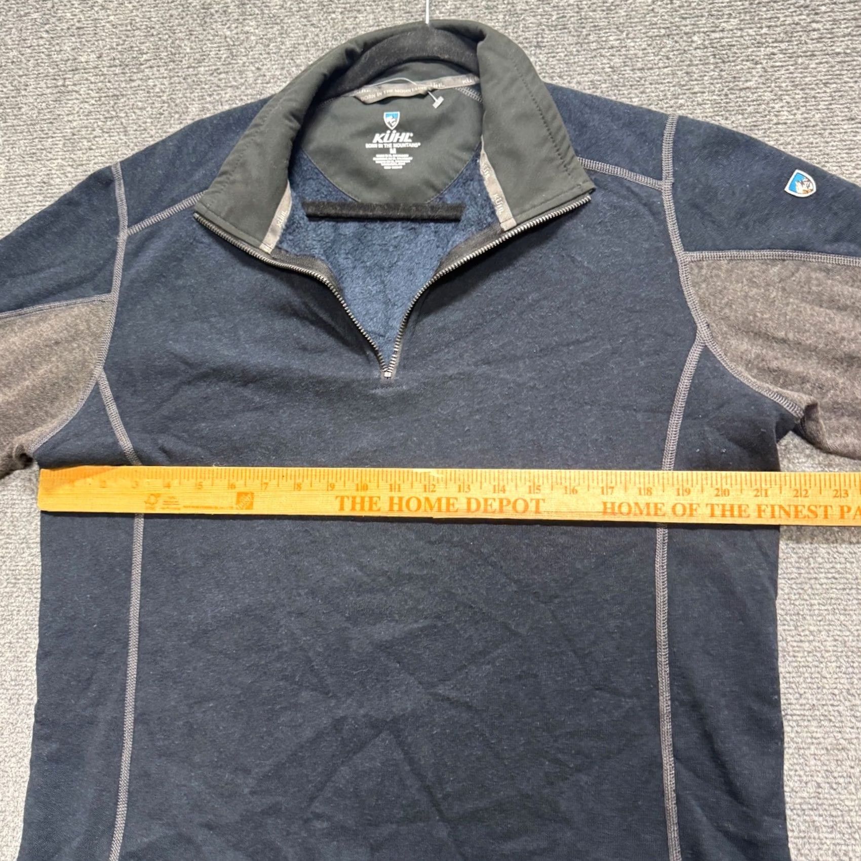 Vintage Kuhl Sweatshirt Medium Men's Blue Quarter Zip Fleece Outdoor Pullover Broken Zipper Size US M / EU 48-50 / 2 - 5 Thumbnail