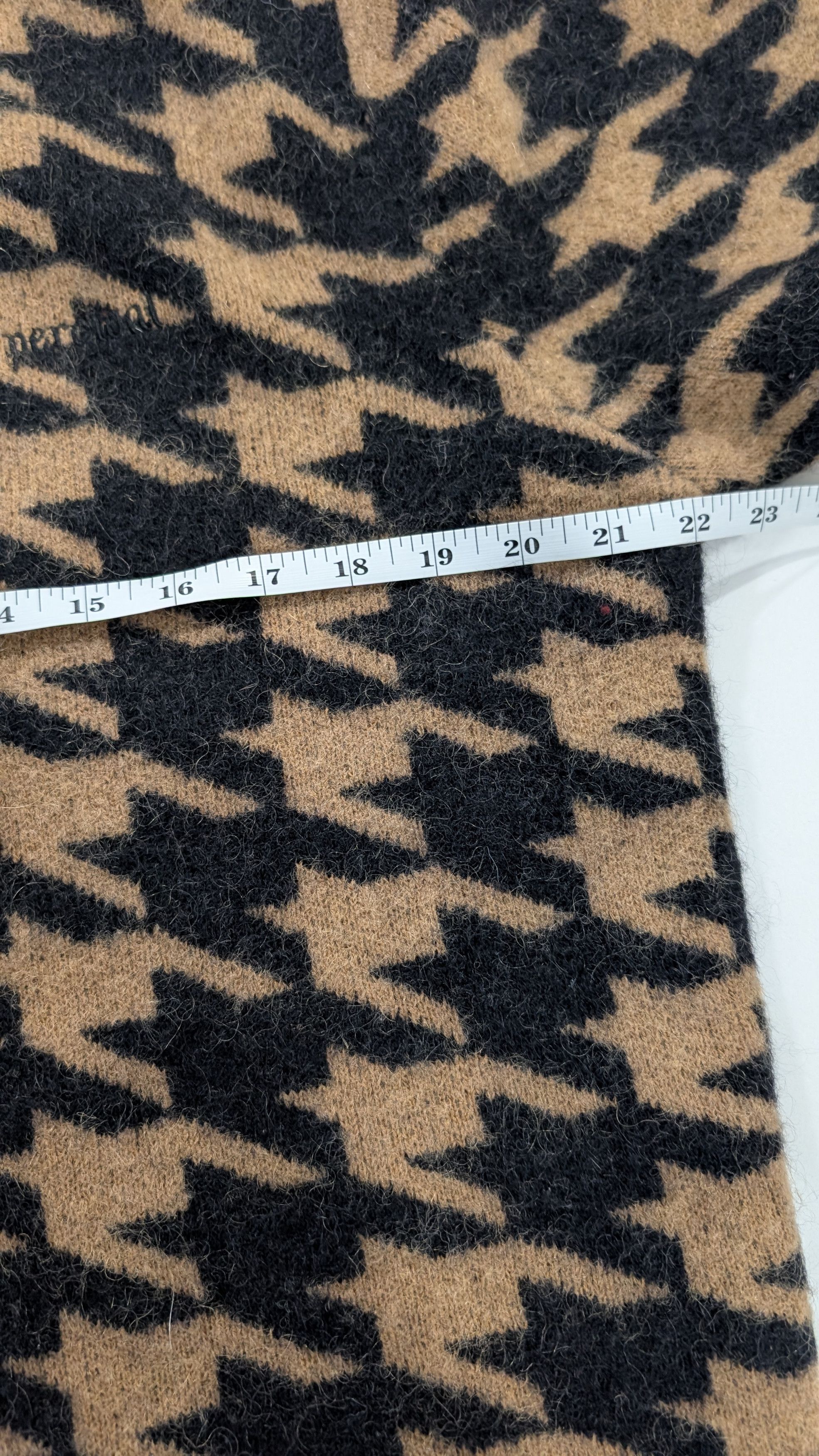 Percival Percival Houndstooth Knit Rugby Mohair Size Small Size US S / EU 44-46 / 1 - 8 Thumbnail