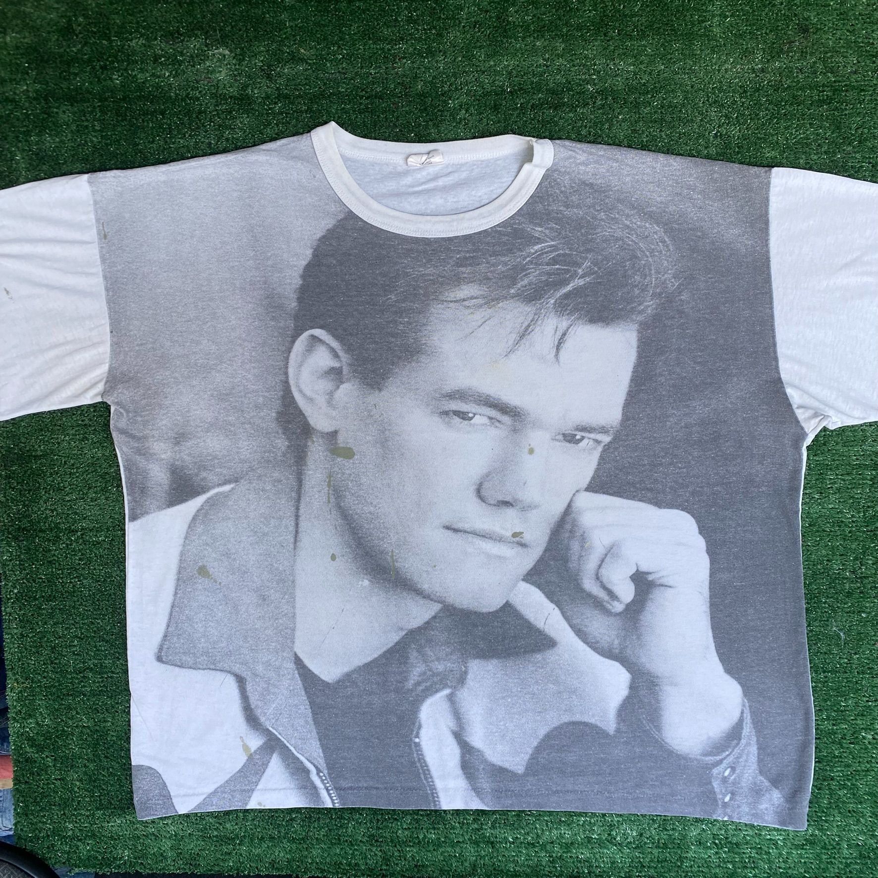 RARE Vintage 80s Official Randy Travis Tour Concert Country Music Shirt top Western