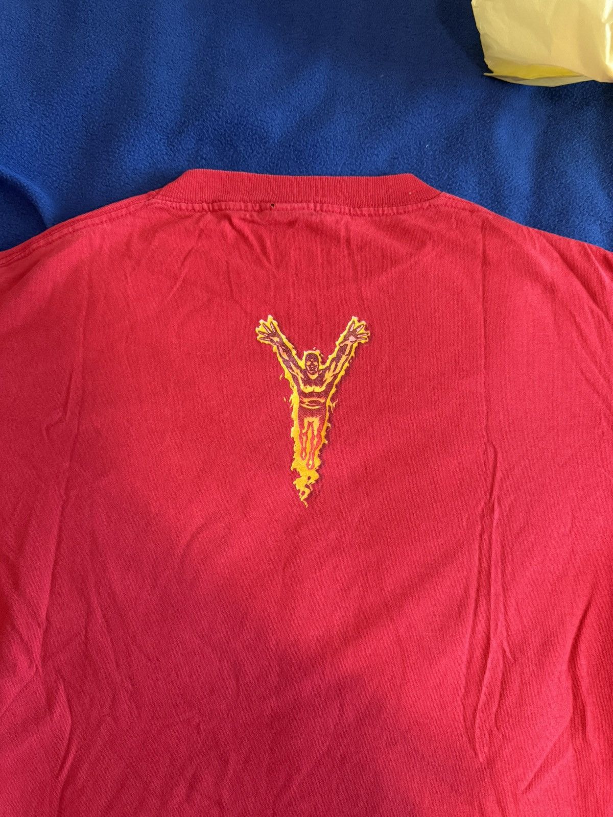 Changes Vintage 90s SINGLE STITCH HUMAN TORCH FROM FANTASTIC 4 movie Size US XL / EU 56 / 4 - 9 Thumbnail