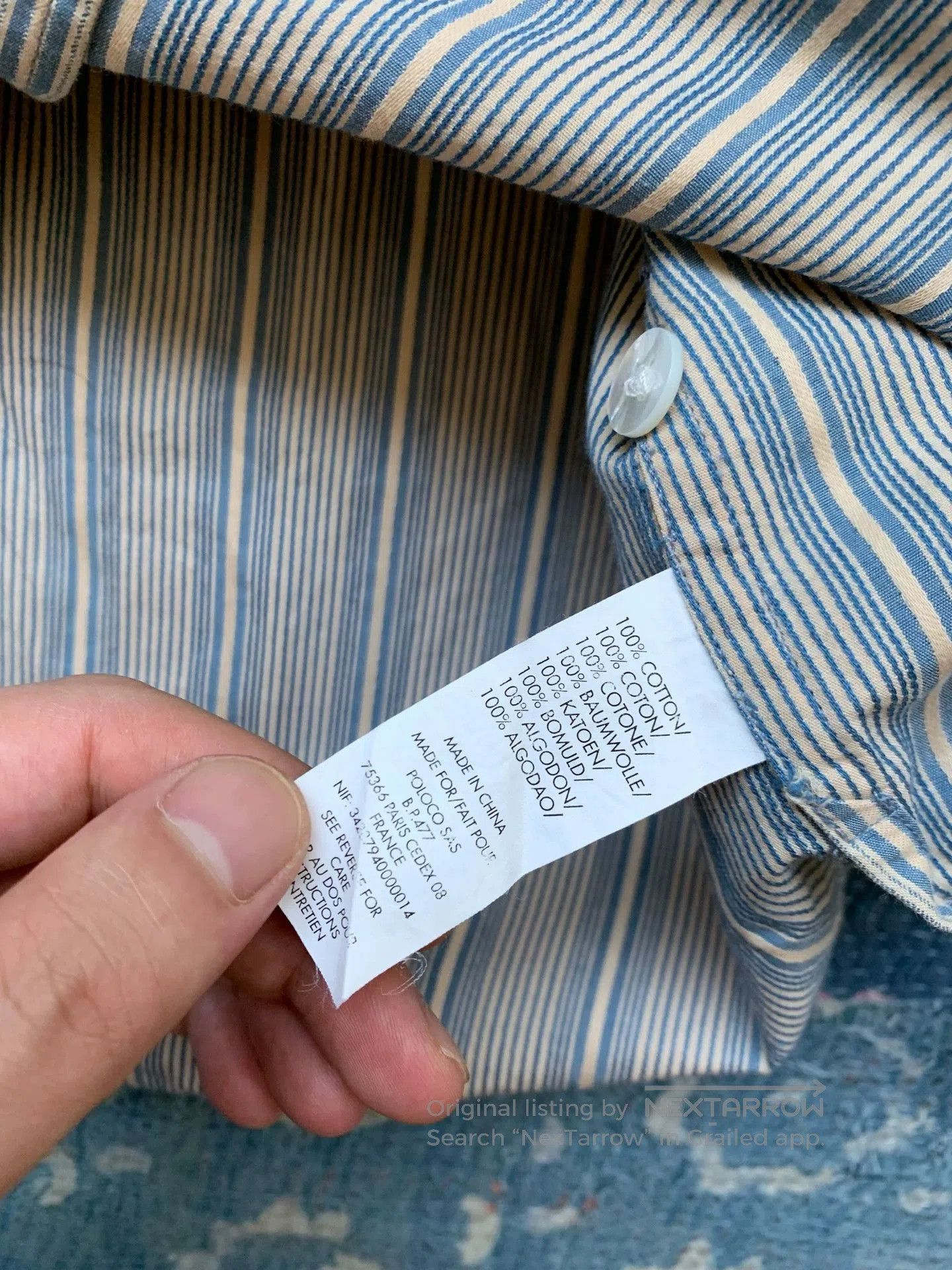 RRL Ralph Lauren RRL Striped Cotton Shirt. Size US S / EU 44-46 / 1 - 5 Thumbnail