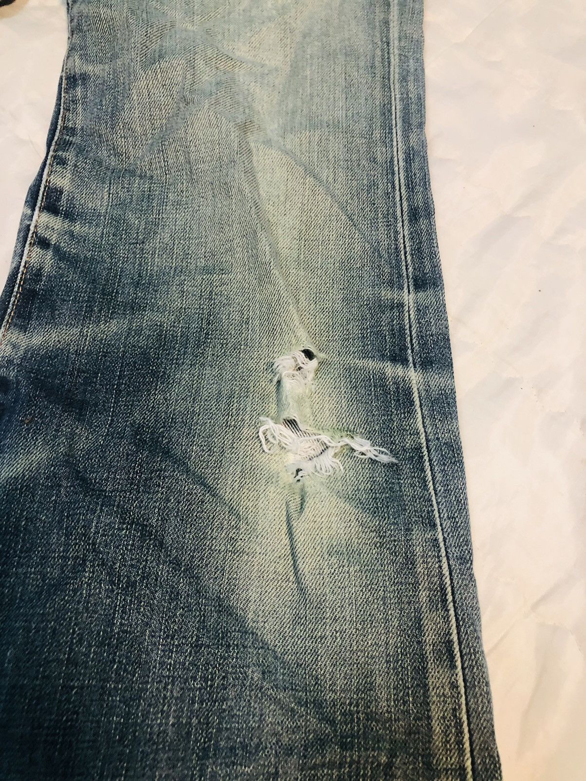 Edwin × Japanese Brand Edwin Distressed Jeans (3) Size US 28 / EU 44 - 5 Thumbnail