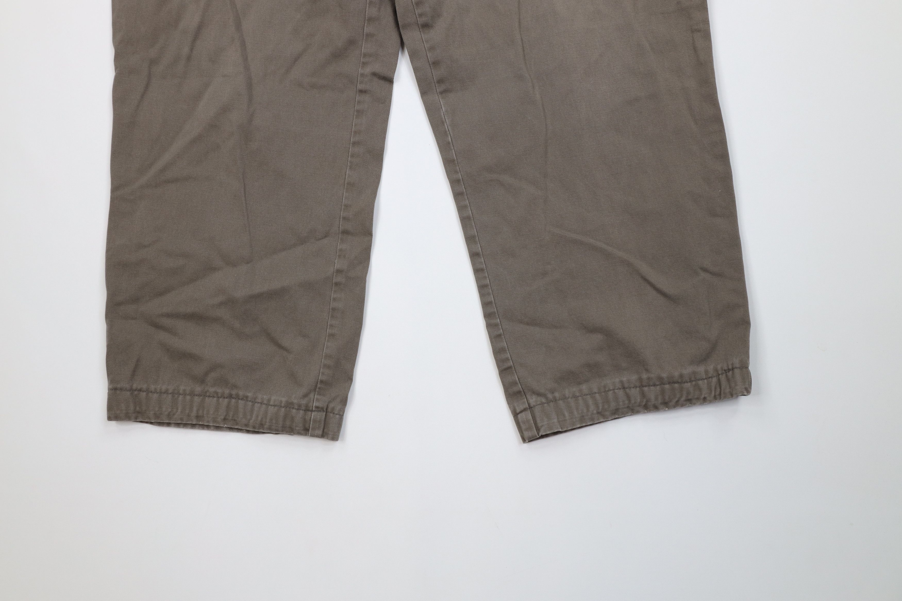 Vintage Vintage 90s Streetwear Wide Leg Chino Pants Light Brown Size US 36 / EU 52 - 4 Thumbnail