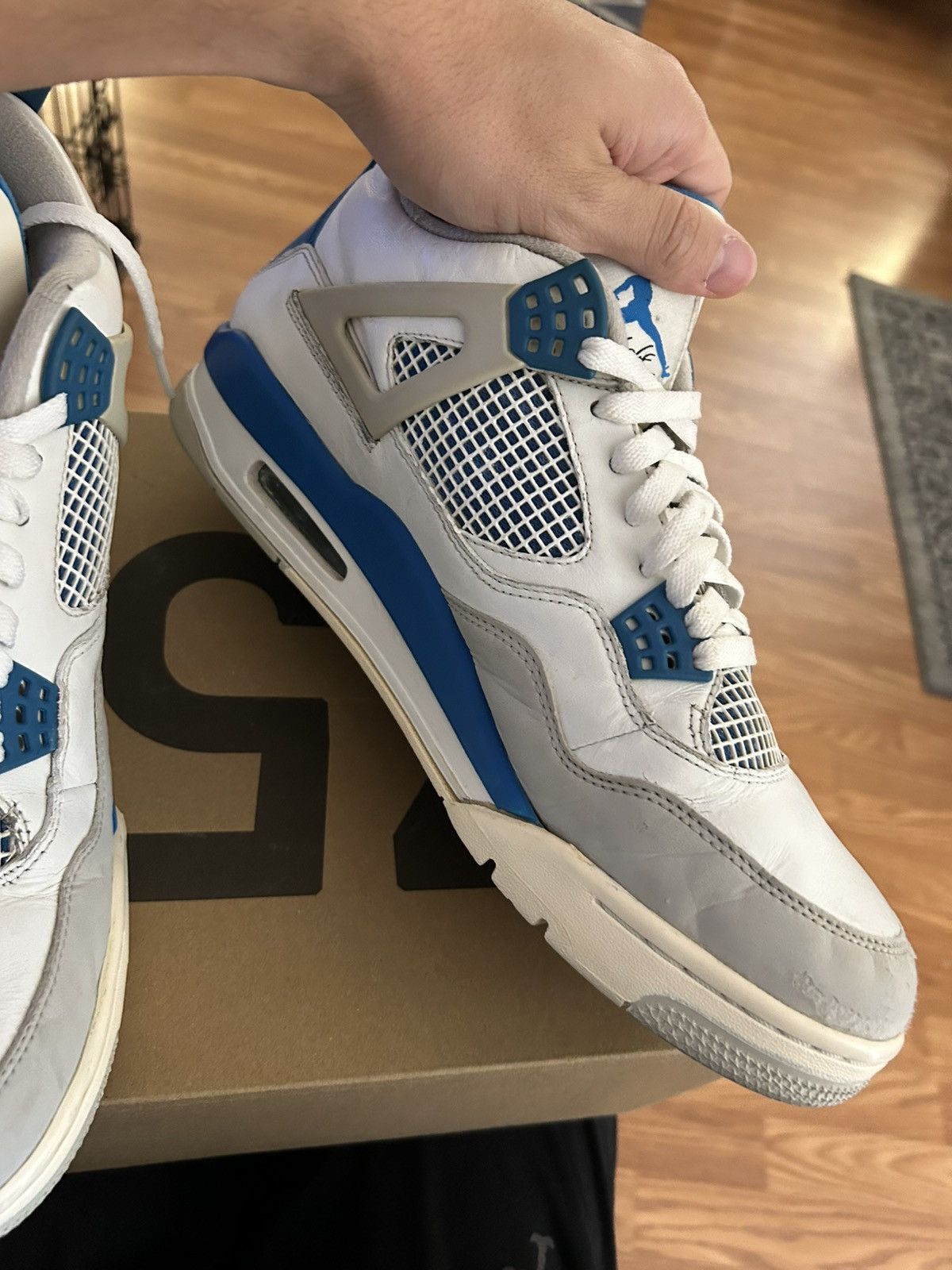 Jordan Brand Military blue 4s 2012 Size US 11.5 / EU 44-45 - 6 Thumbnail