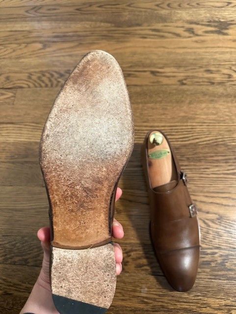 Carmina Carmina Inca Double Monk Vegano Brown 9.5uk 10.5us Size US 10.5 / EU 43-44 - 4 Thumbnail