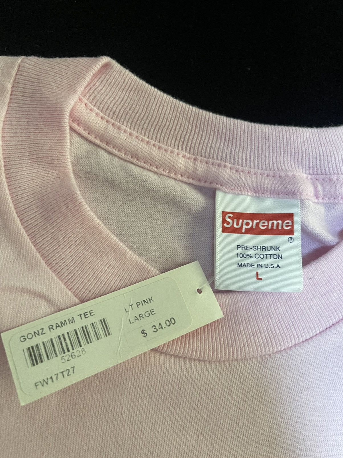 Supreme Supreme gonz ramm tee pink dswt Size US L / EU 52-54 / 3 - 3 Thumbnail
