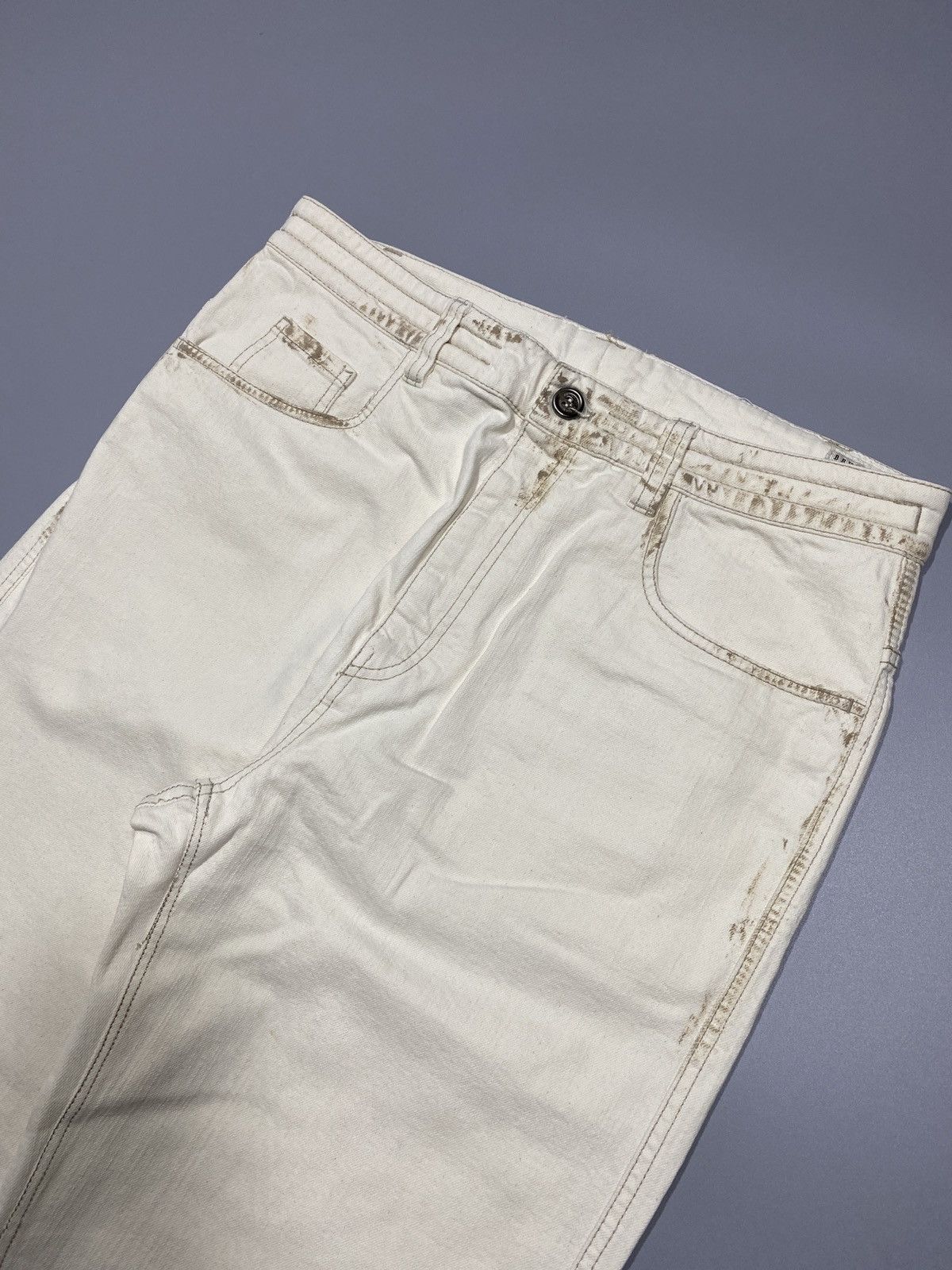 Brunello Cucinelli Dirty White Jeans Size US 32 / EU 48 - 2 Thumbnail