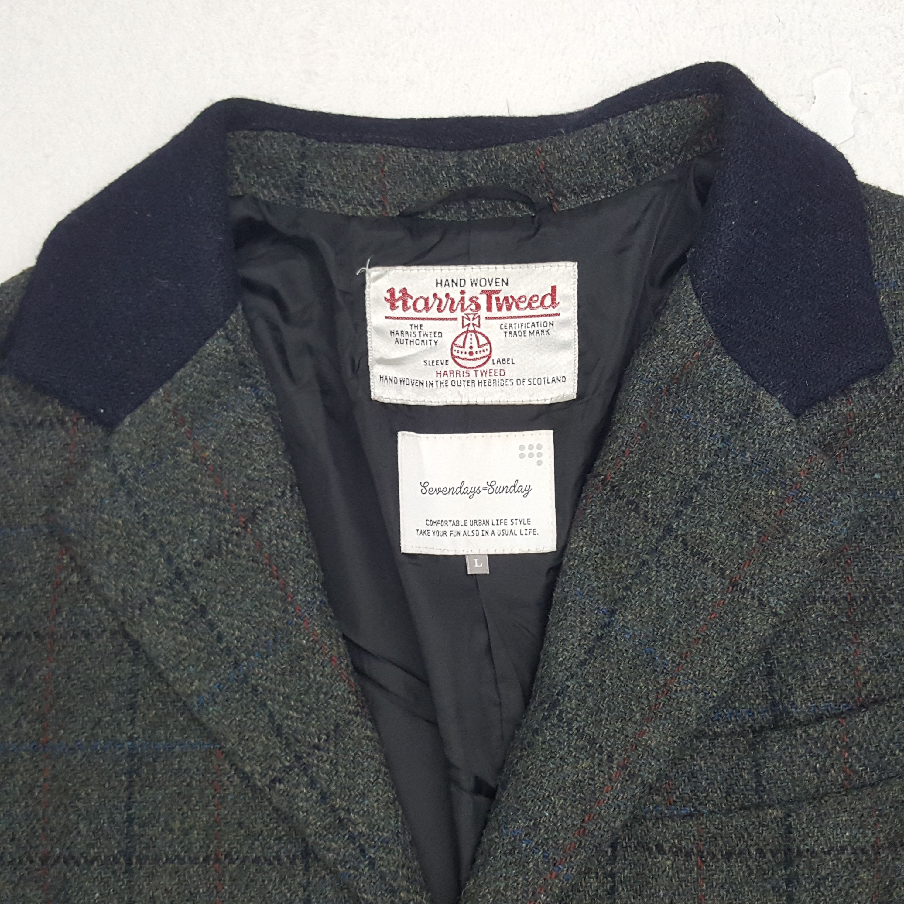 Harris Tweed × Vintage Vintage Harris Tweed Designer Brand Trench Coat Jacket Size US M / EU 48-50 / 2 - 4 Thumbnail