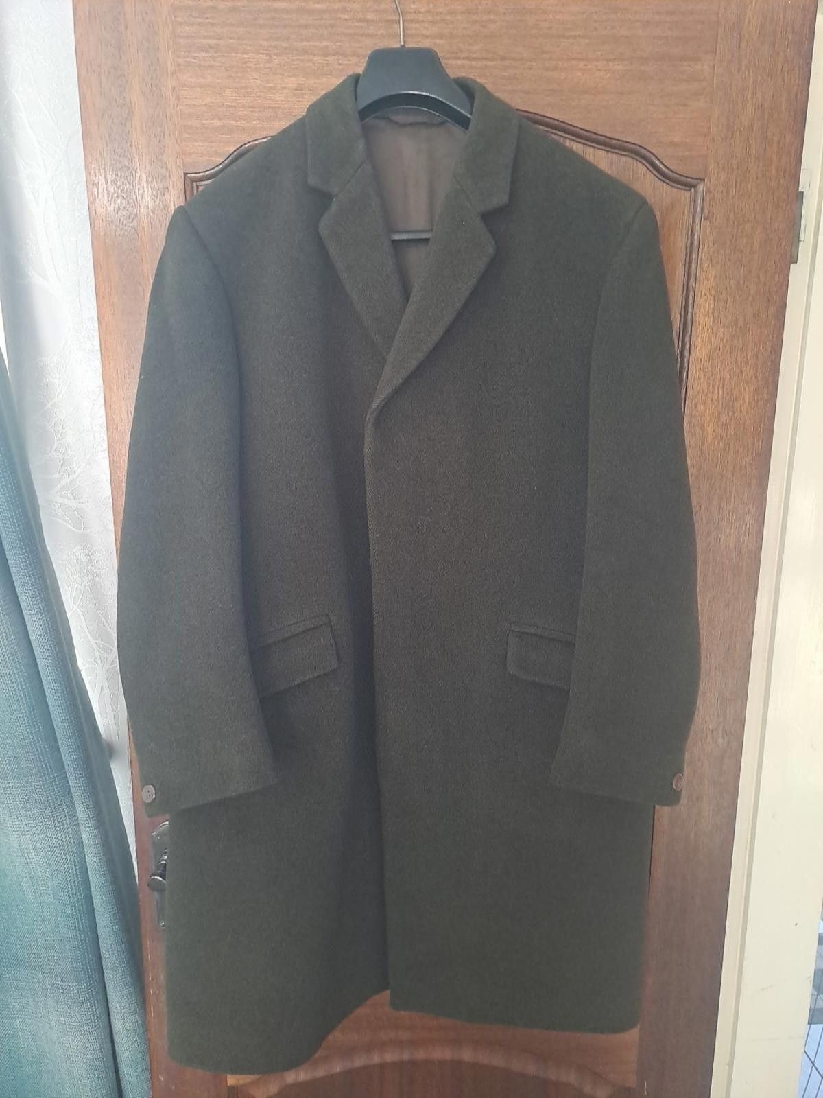 Burton Vintage 1950 Mens Burton Wool Overcoat Size 40 Green/brown Size US L / EU 52-54 / 3 - 1 Thumbnail