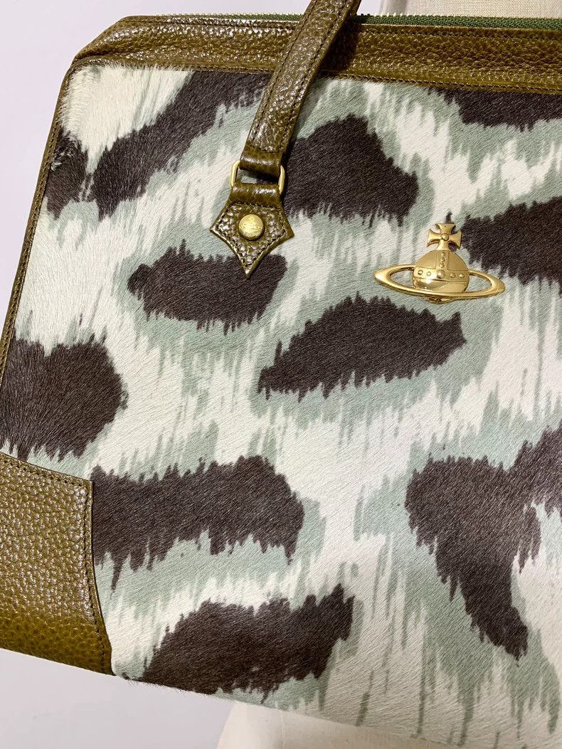 Vivienne Westwood Vivienne Westwood Brown macaque leopard pattern briefcase Size ONE SIZE - 3 Thumbnail