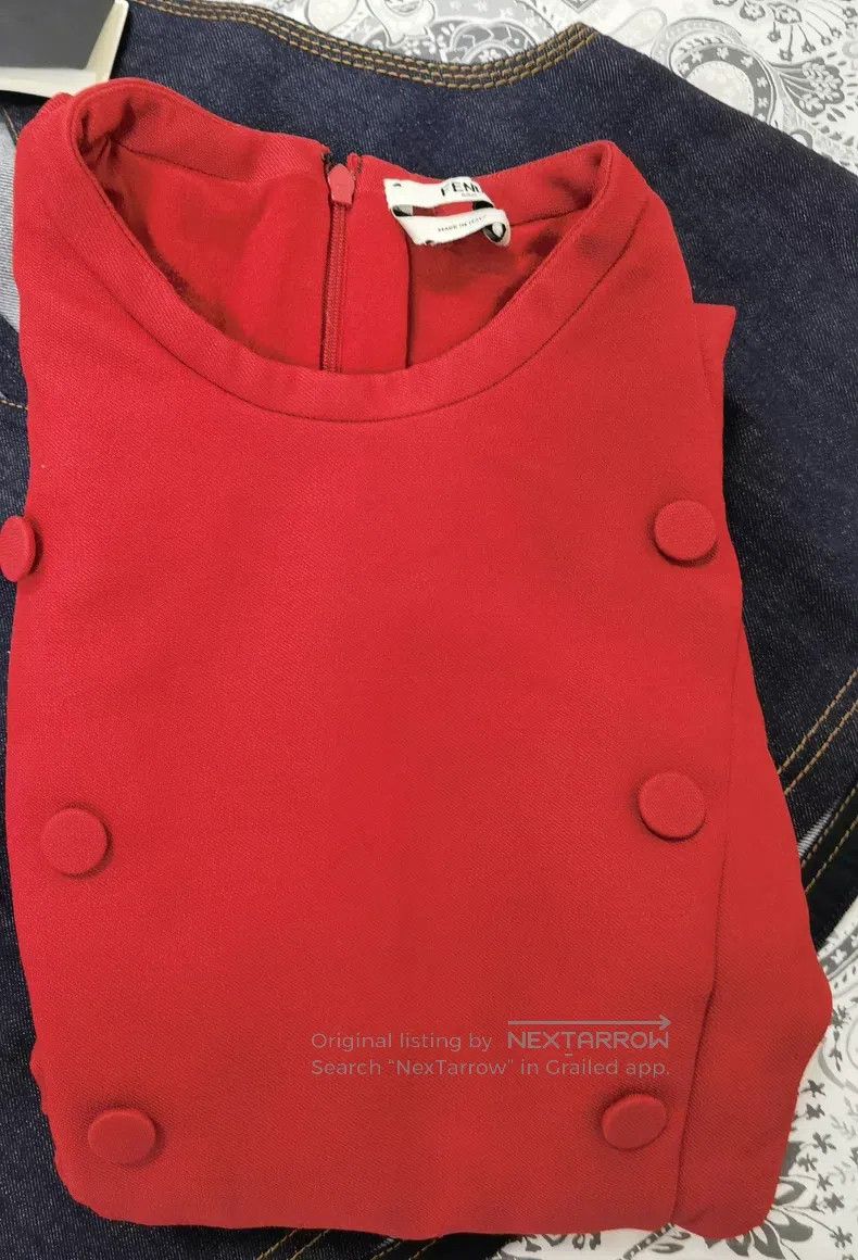 Fendi Fendi Red Dress Size XS / US 0-2 / IT 36-38 - 4 Thumbnail