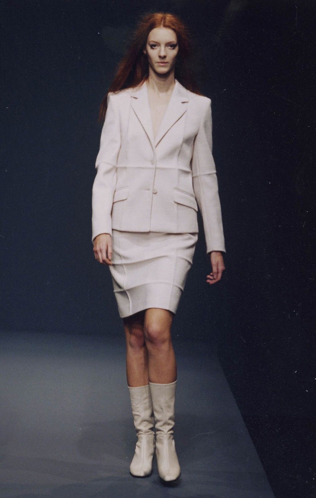 Prada Prada F/W1998 White Wool Skirt Size 28" / US 6 / IT 42 - 1 Thumbnail
