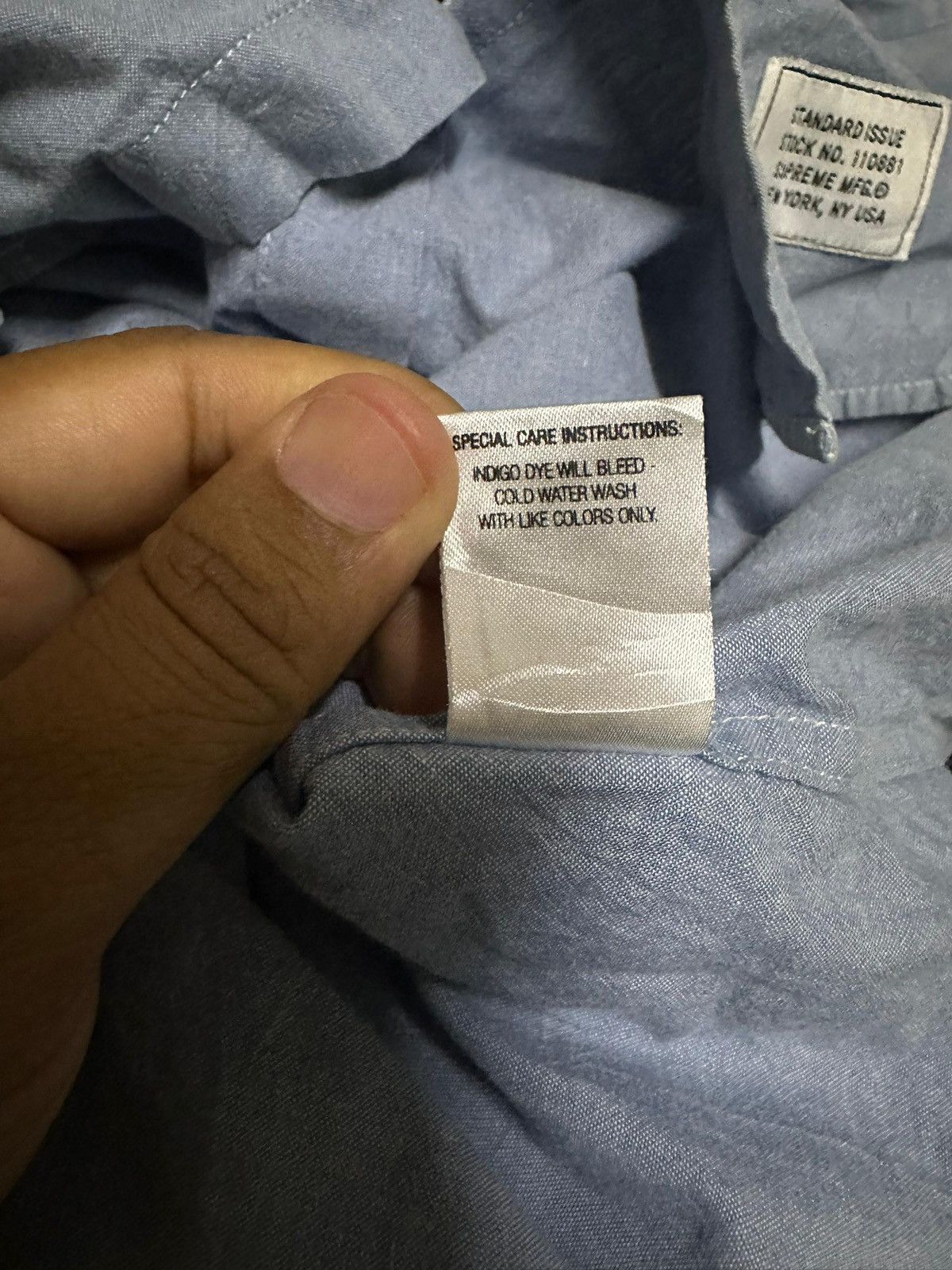 Supreme Supreme Mandarin Collar Casual Chambray Button Ups Shirt Size US S / EU 44-46 / 1 - 8 Thumbnail