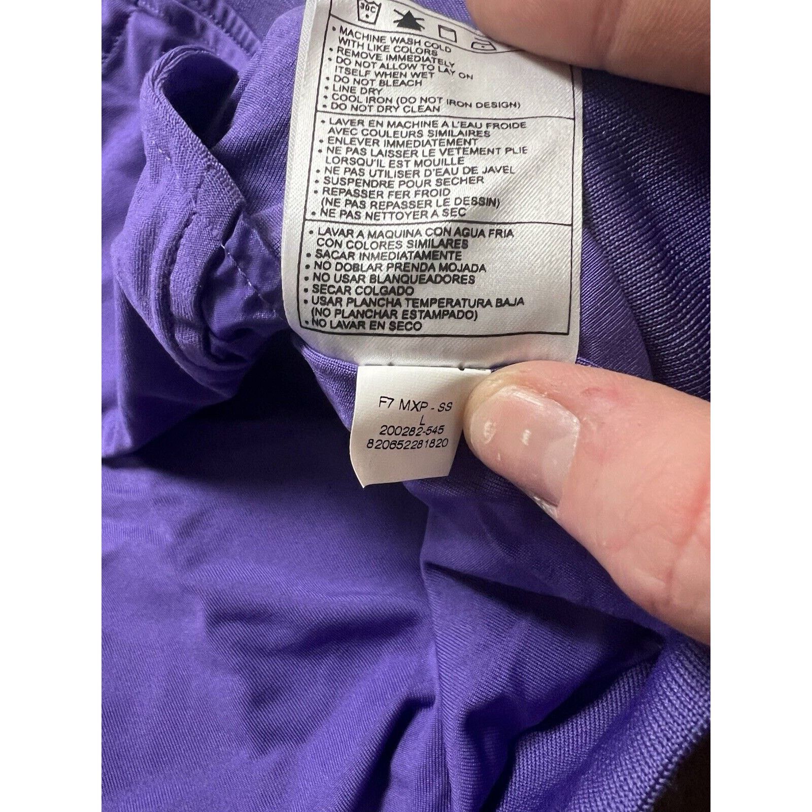 Nike 2007 Nike Air Purple Zip Up Satin Jacket Men’s L Rare Vtg Size US L / EU 52-54 / 3 - 7 Thumbnail
