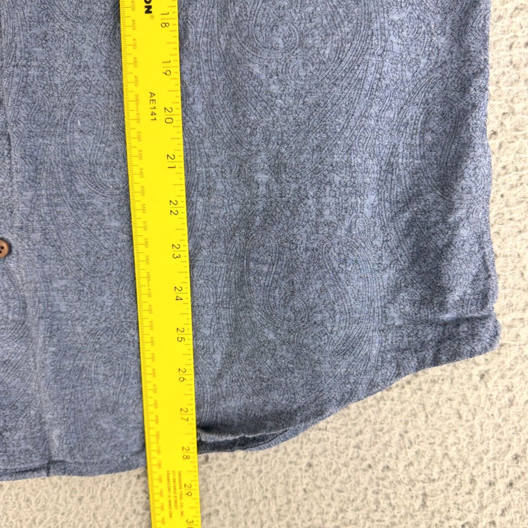 Robert Graham Robert Graham Shirt Mens 2XL Blue Button Down Paisley Tailored Fit Long Sleeve Size US XXL / EU 58 / 5 - 6 Thumbnail