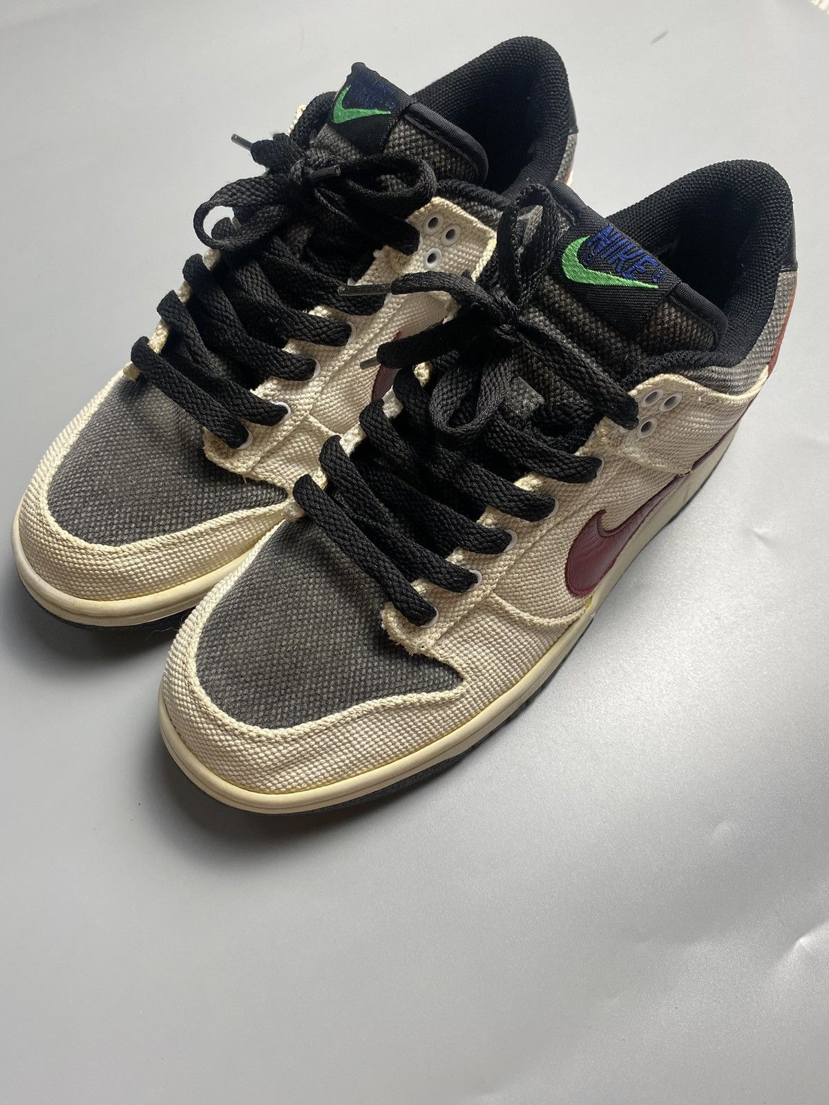 Nike Nike dunk low white team red black Greene Spark Size US 9 / EU 42 - 3 Thumbnail