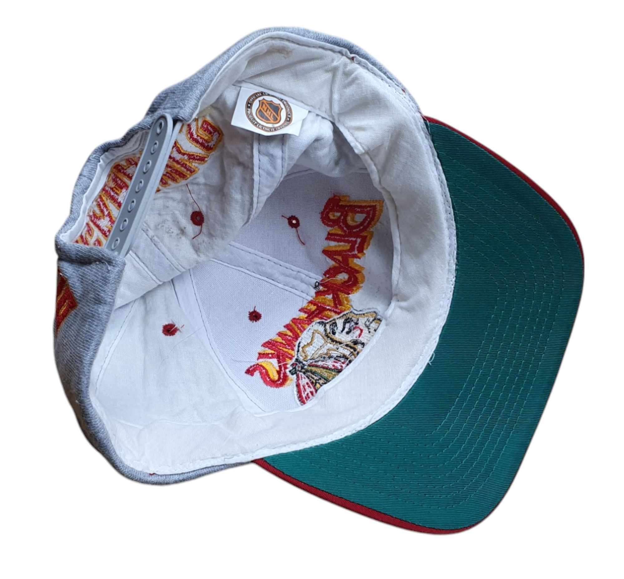 NHL × Vintage Chicago Blackhawks NHL Retro Vintage 90's Cap Size ONE SIZE - 4 Thumbnail