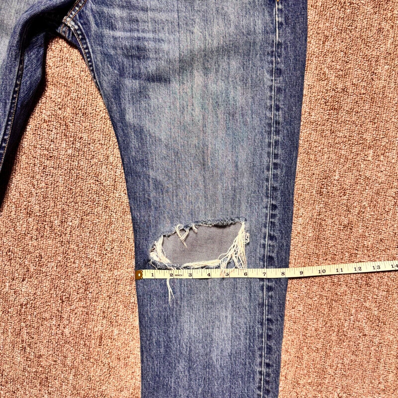 Rag & Bone rag & bone Standard Issue Distressed Denim Fit 2 Slim Leg Size US 33 - 8 Thumbnail